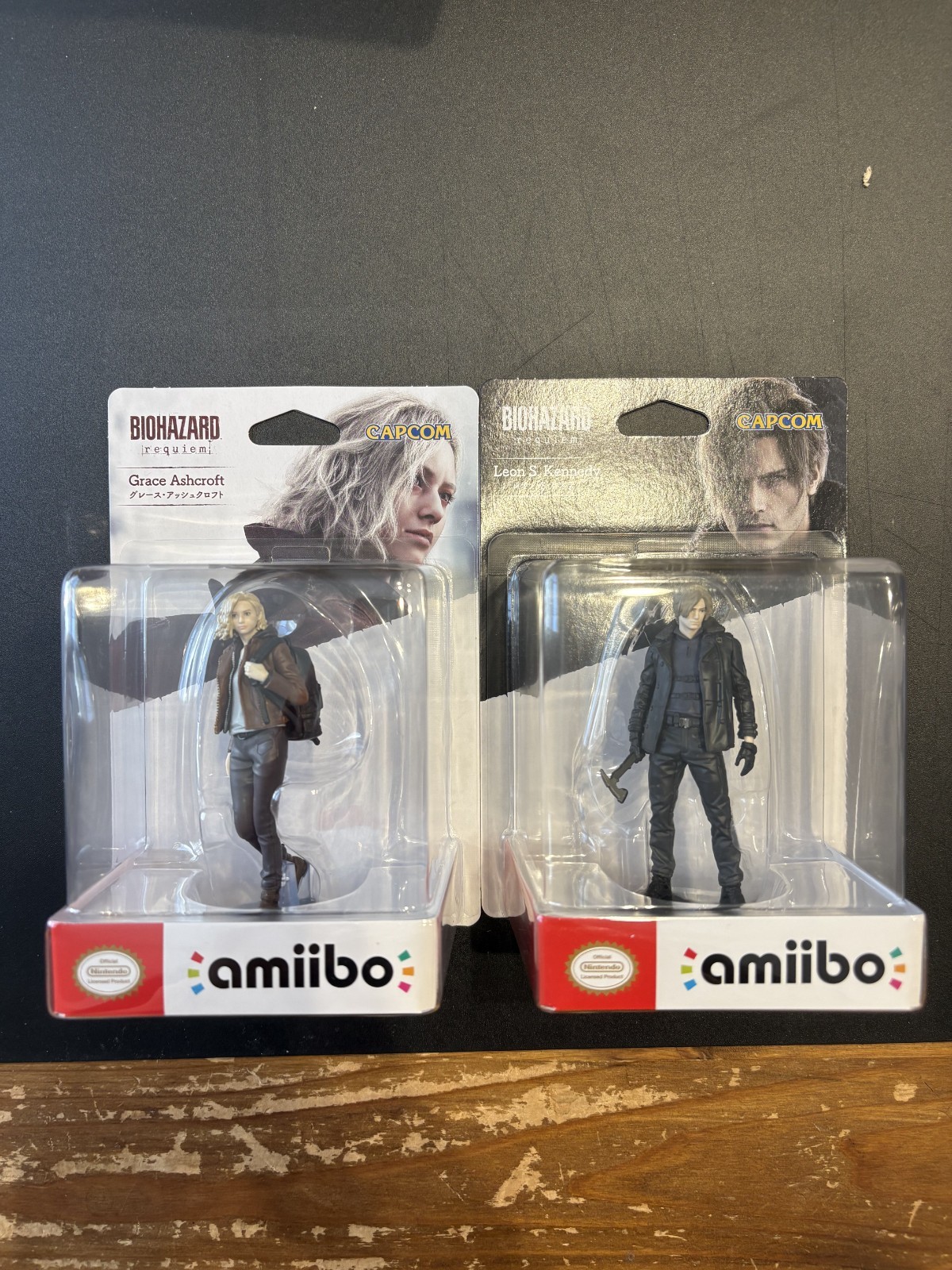 amiibo: Resident Evil Requiem BIOHAZARD Leon & Grace Set of 2 New