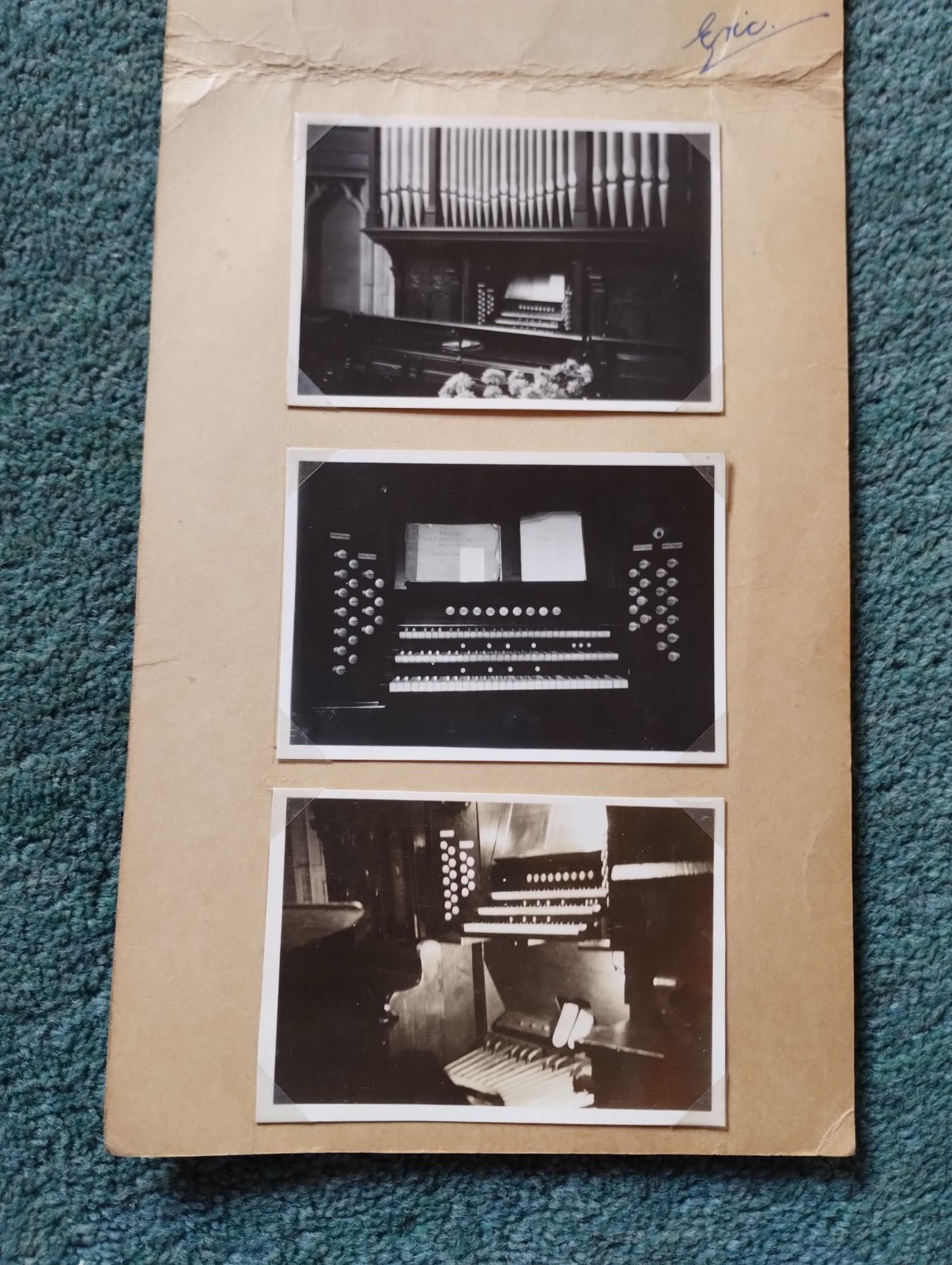 El17 Photograph X 3 Church Organ El17 Photograph X 3 Church Organ