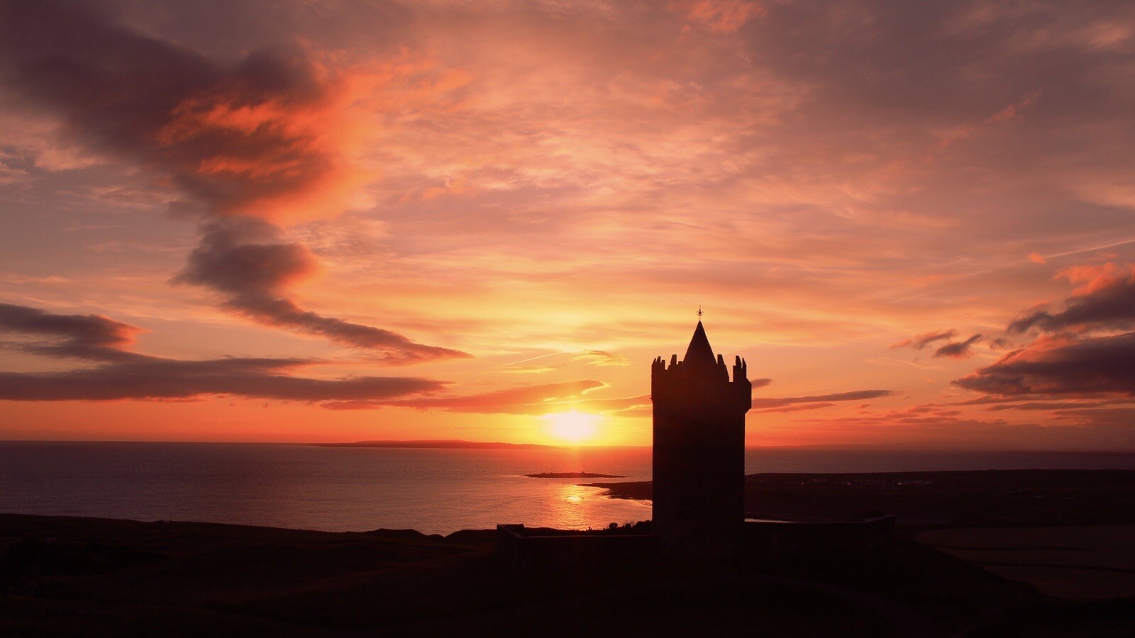 Acrylic Print - Sunset In Doolin Ireland Acrylic Print - Sunset In Doolin Ireland