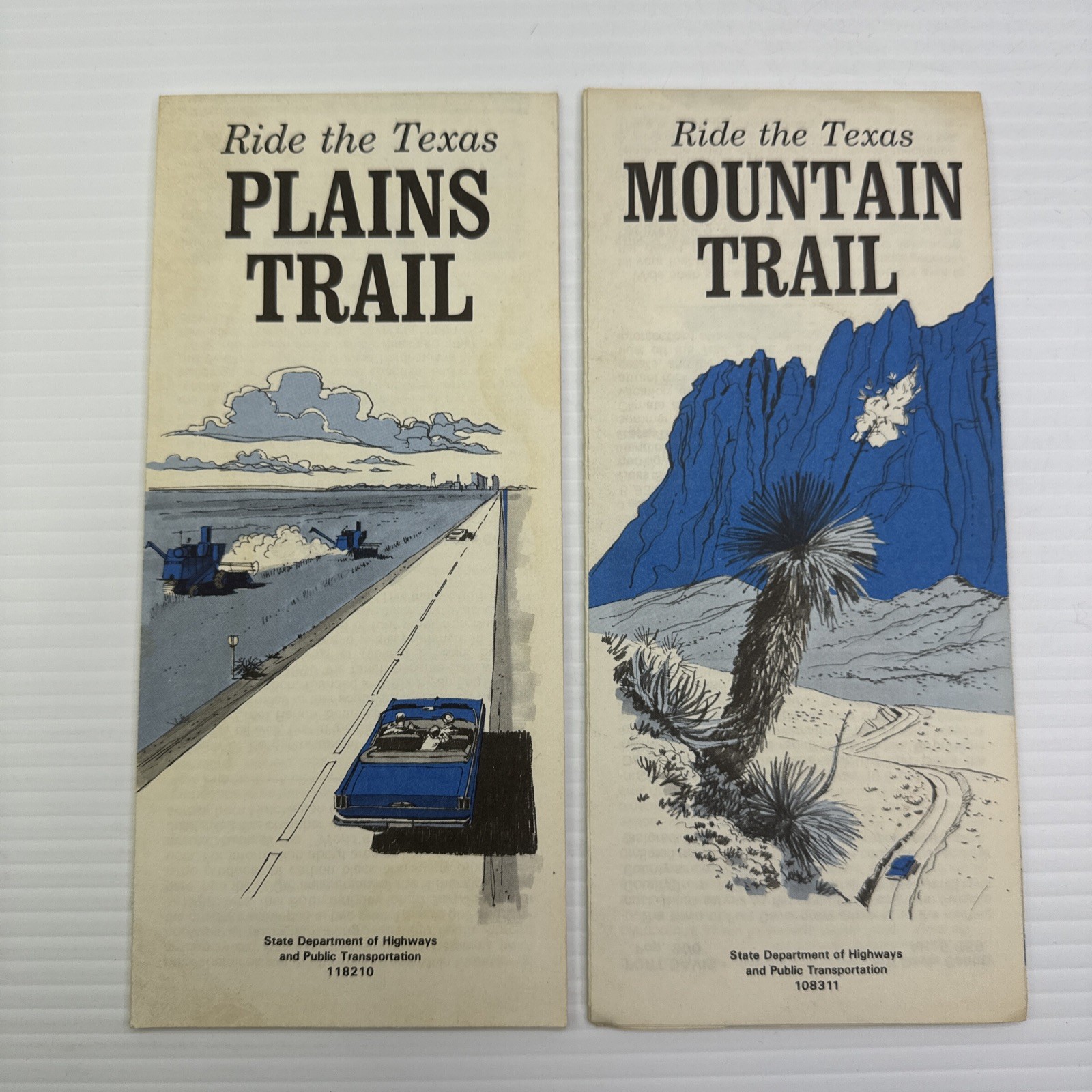 Ride the Texas Plains Trail & Mountain Trail Texas State Department of Highways Ride the Texas Plains Trail & Mountain Trail Texas State Department of Highways