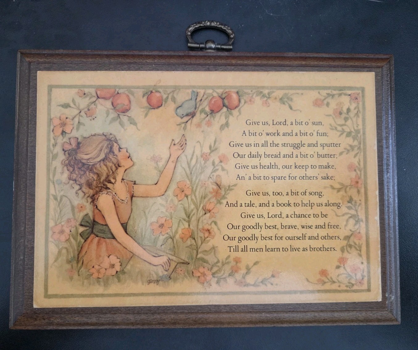 Springbok Teddy Ashton’s Lancashire Poems, Allen Clarke, 1973 Hallmark 7”x5” VTG