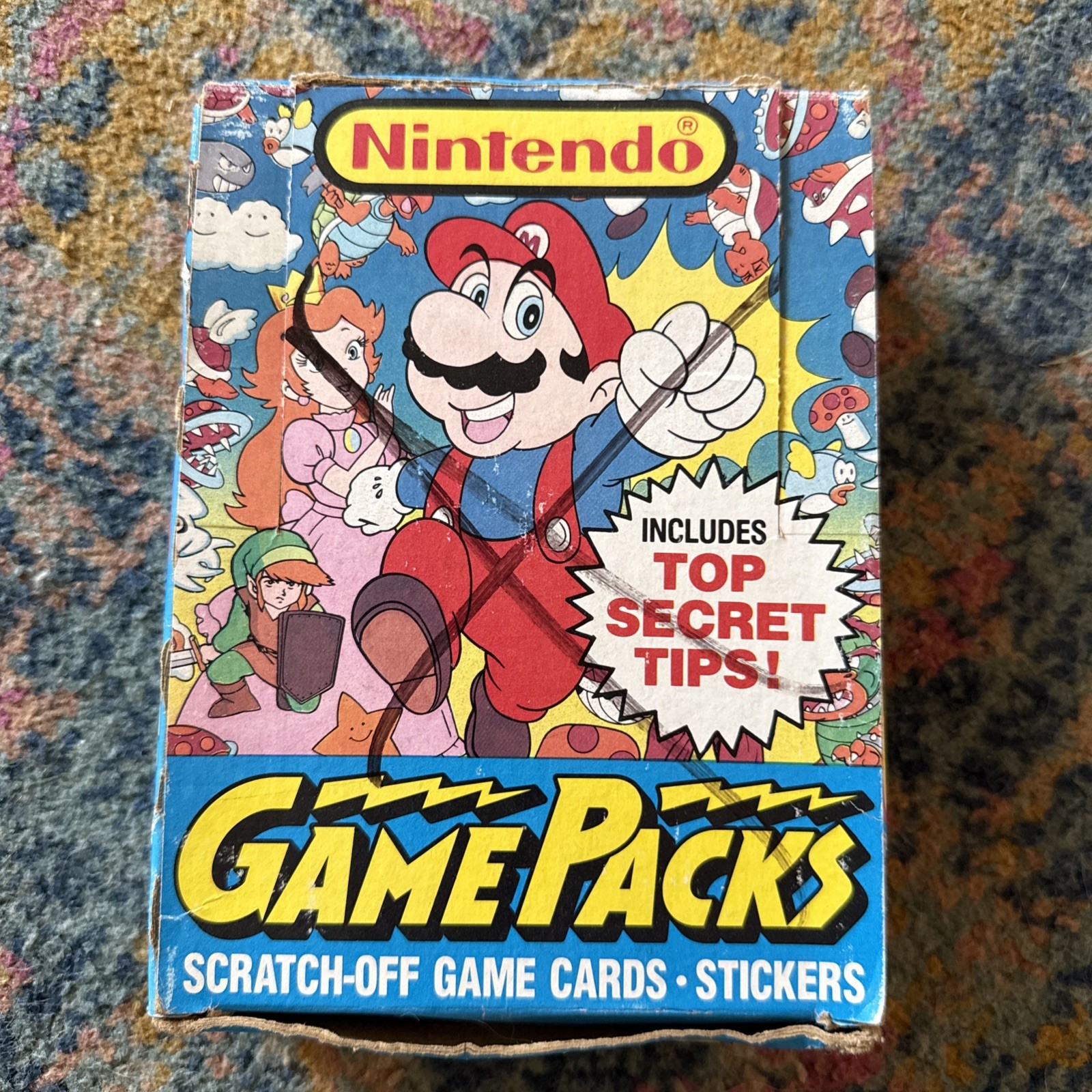 Nintendo Game Packs Topps 1989 Super Mario Box ( X Box) 48 Unopened Packs Nintendo Game Packs Topps 1989 Super Mario Box ( X Box) 48 Unopened Packs