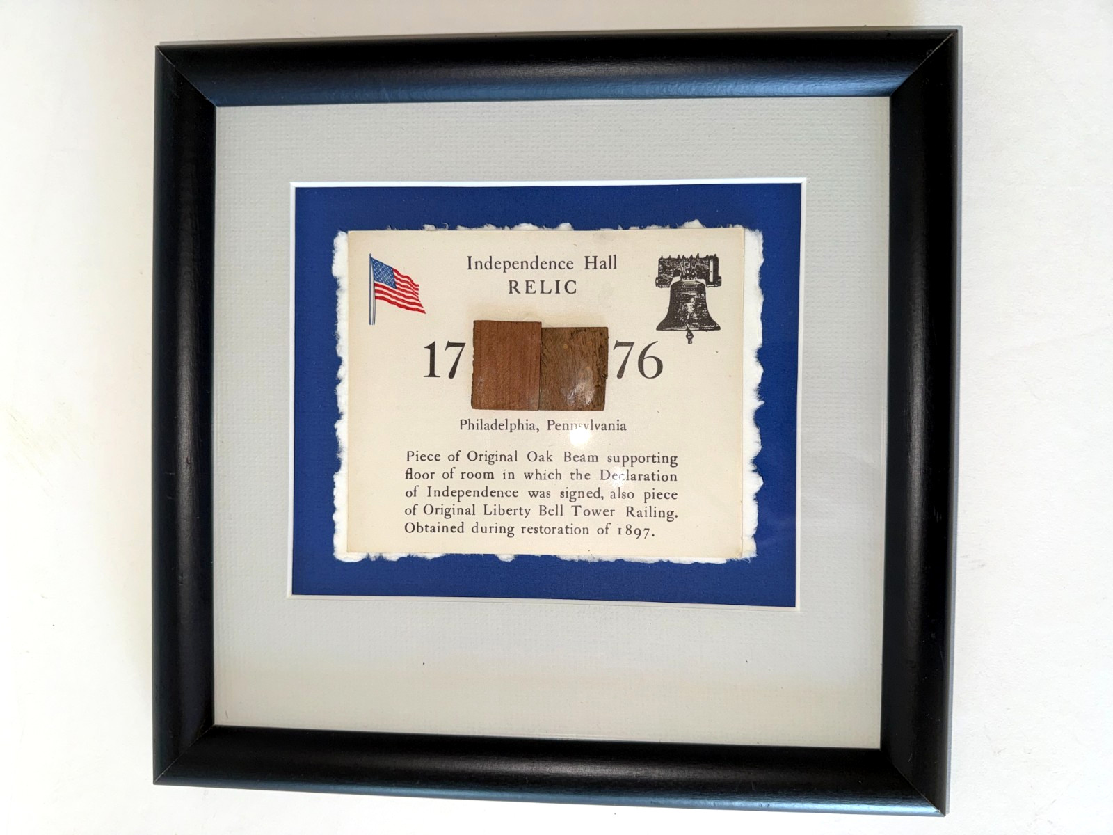 Historic 1776 Relic from Independence Hall in Philadelphia