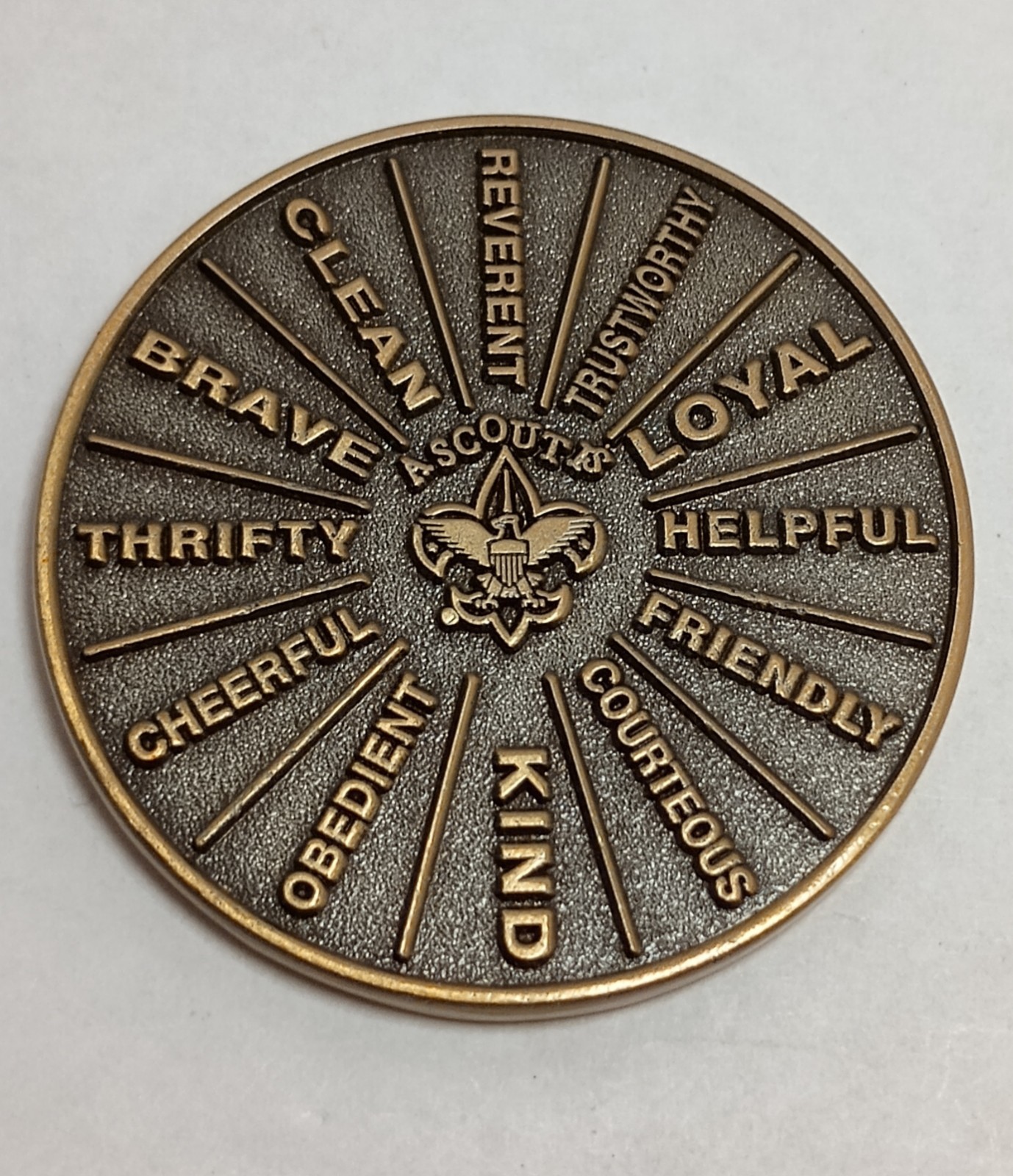Boy Scouts of America Brass Oath Law Commemorative Token Coin NOS Boy Scouts of America Brass Oath Law Commemorative Token Coin NOS