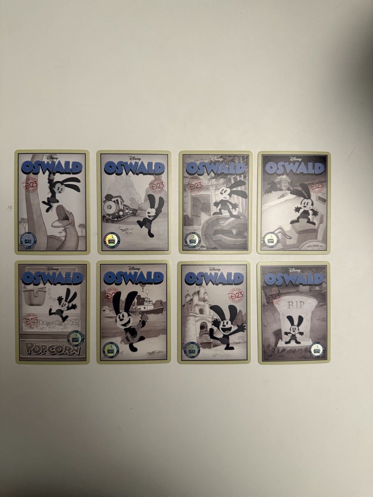 Disney D23 Expo 2026 Oswald Limited Trading Cards Set of 8 Cards