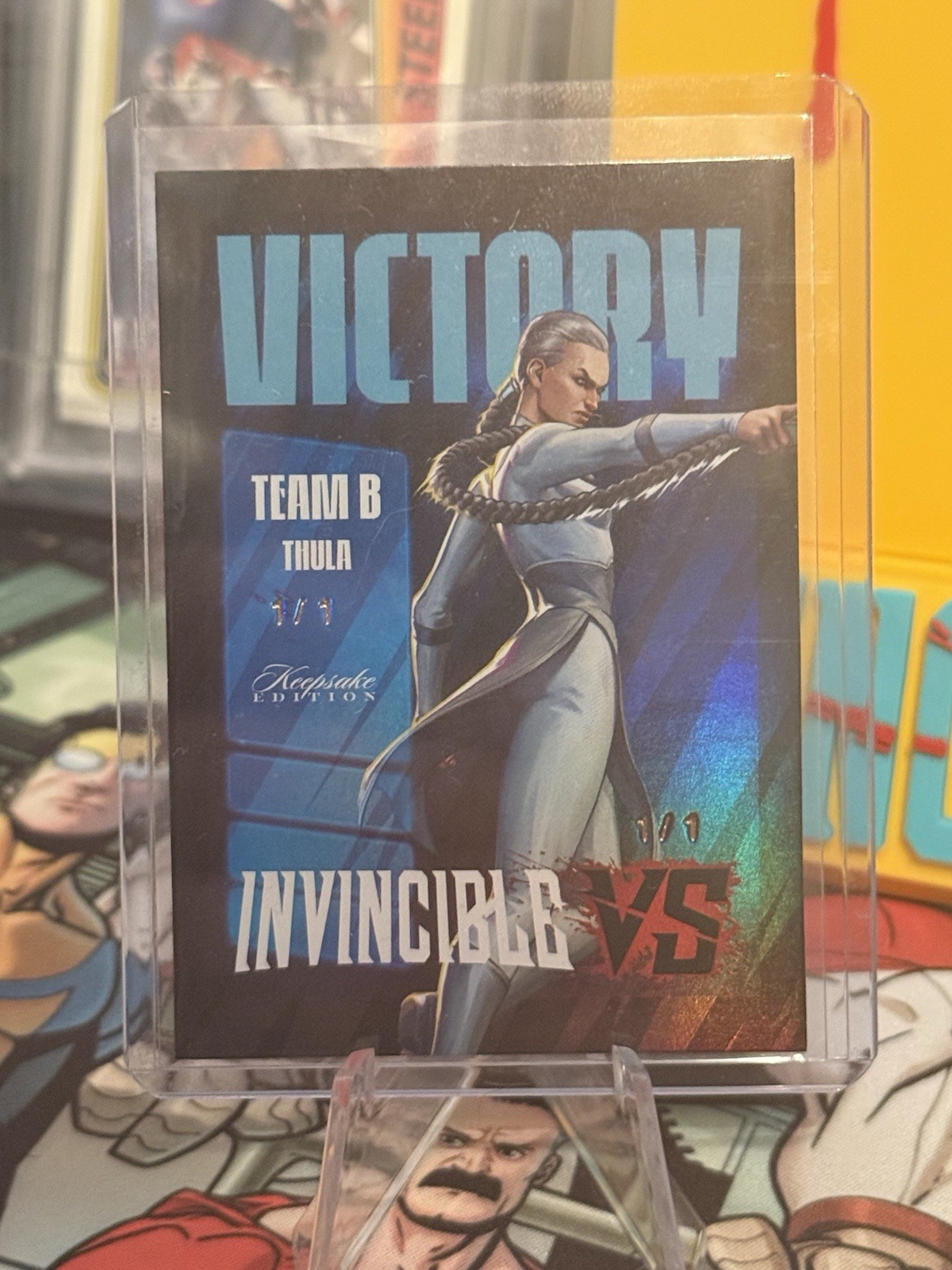 ERROR 1/1 Thula #110 Invincible VS 2026 Double Stamped Error Card Keepsake