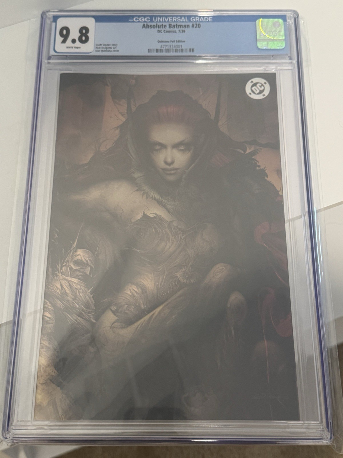 Absolute Batman #20 DAN QUINTANA SDCC 2026 Virgin Foil Variant CGC 9.8 RARE 🔥