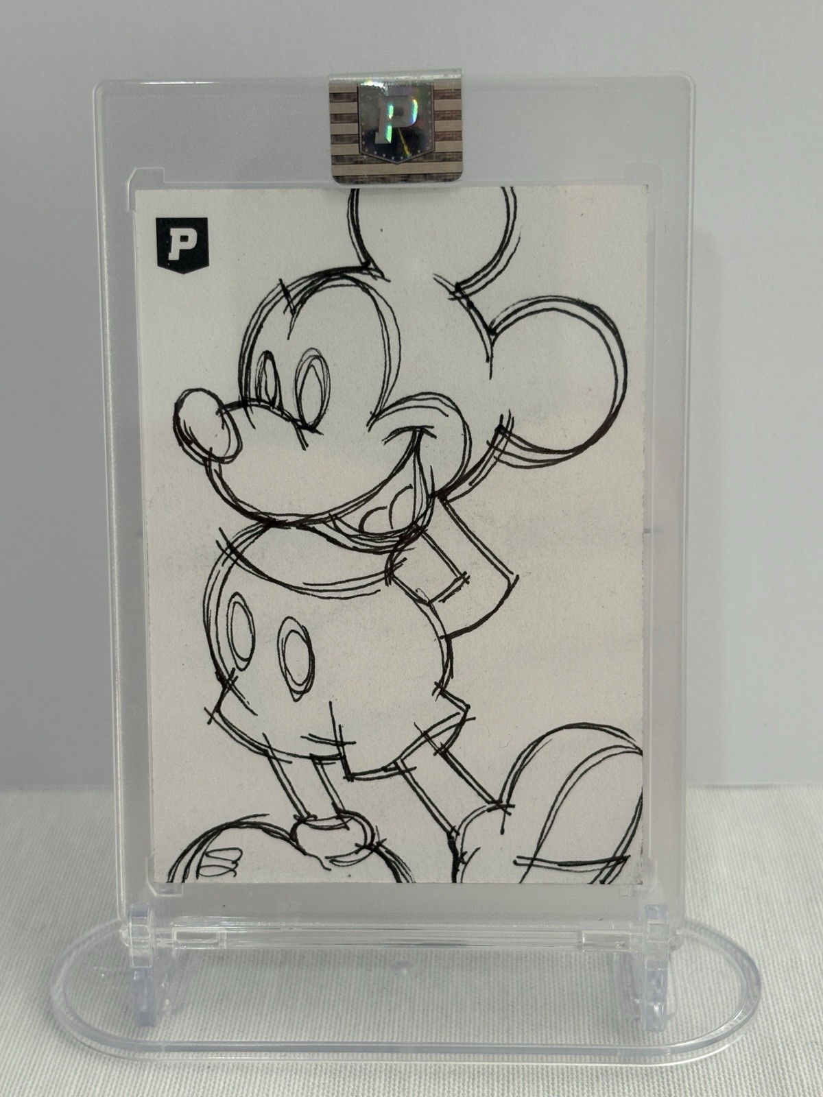 Pristine Authentic Mickey Mouse Sketch Card Fast Pass Mickey by Scott Cook Pristine Authentic Mickey Mouse Sketch Card Fast Pass Mickey by Scott Cook