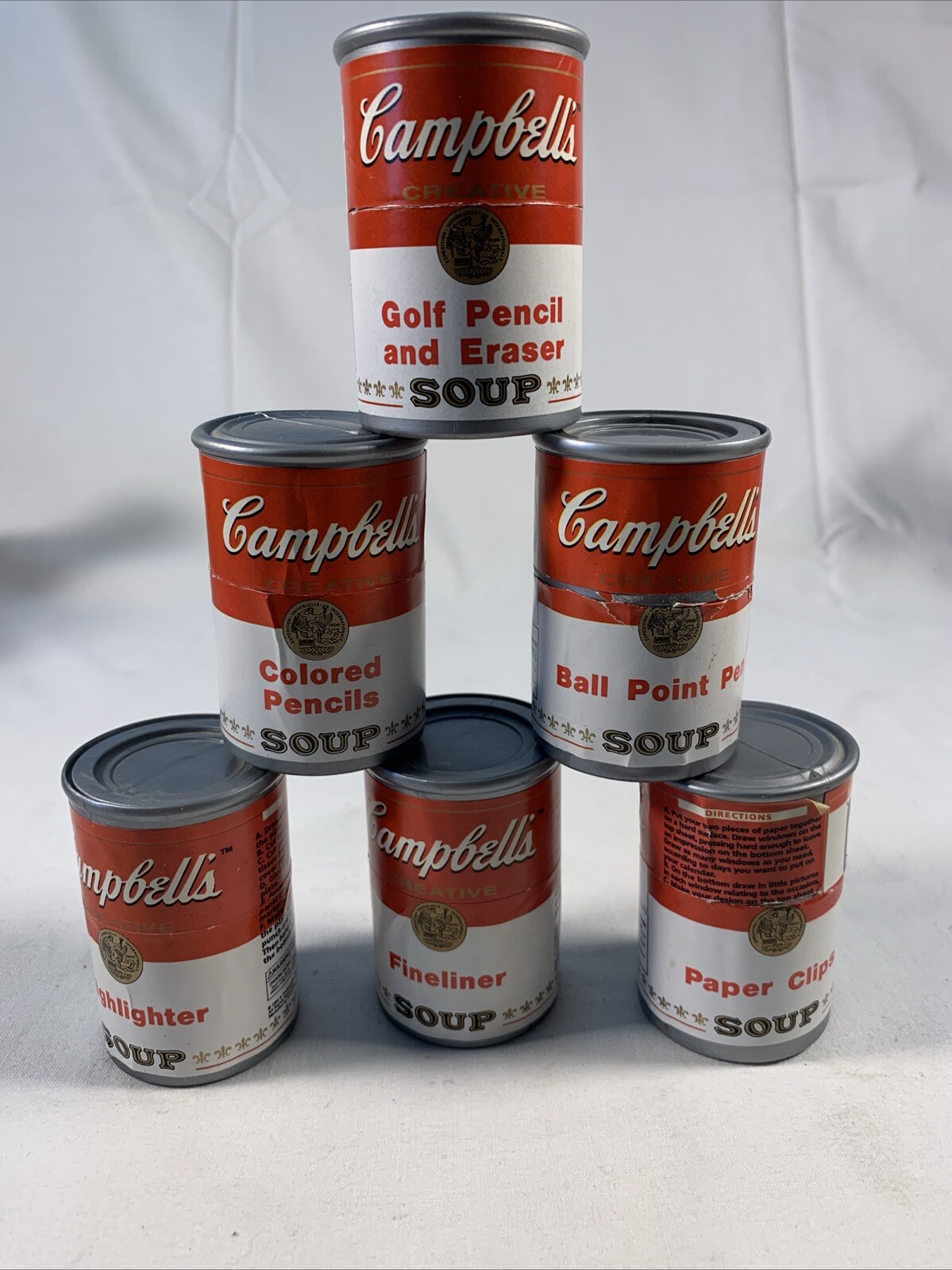 Campbells Creative Desk Soup Cans Xonex 1996 Original Collectible Advertising