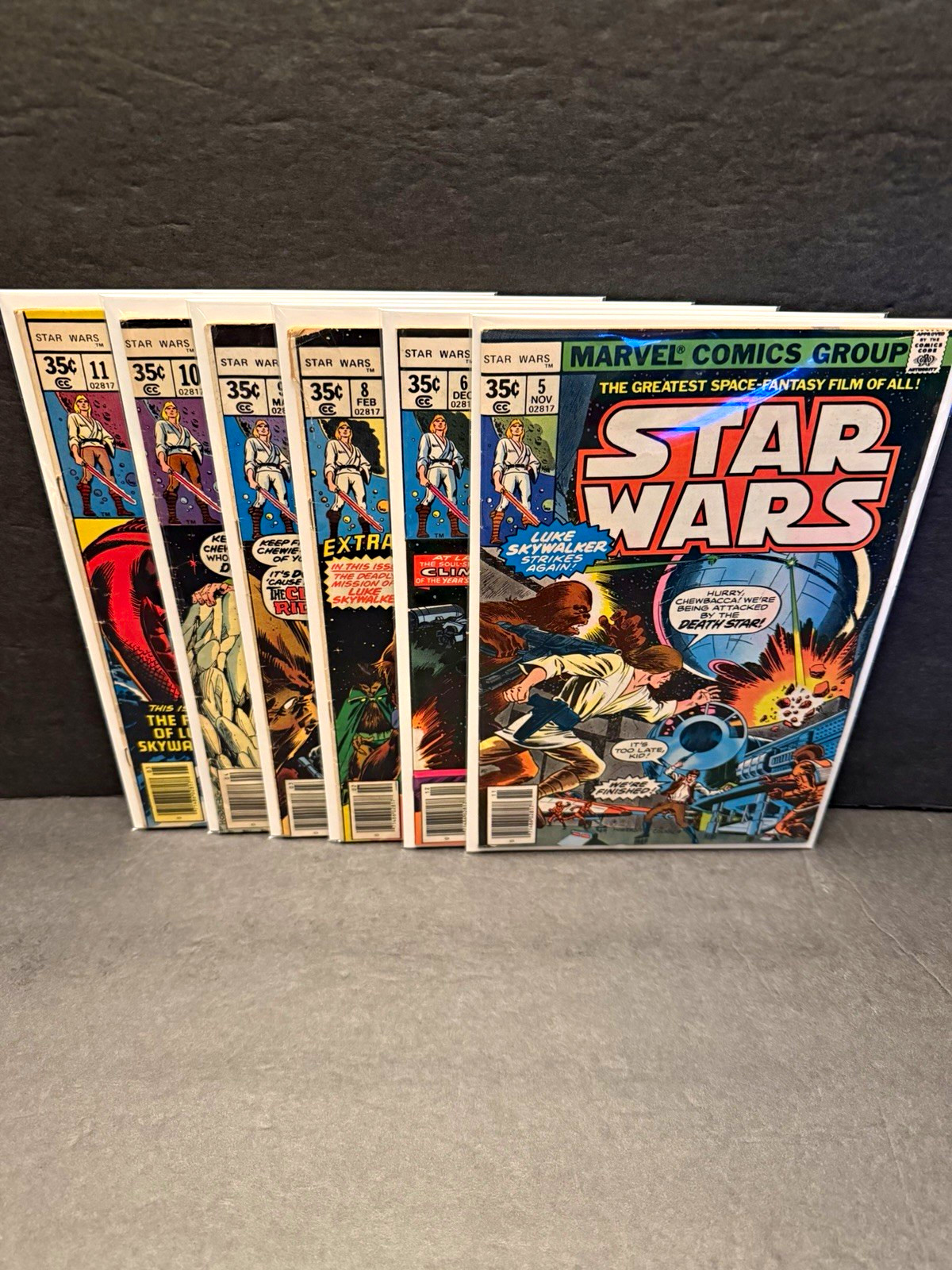 Marvel Star Wars Comic Lot #5 6 8 9 10 & 11. Mostly mid-grade 1977