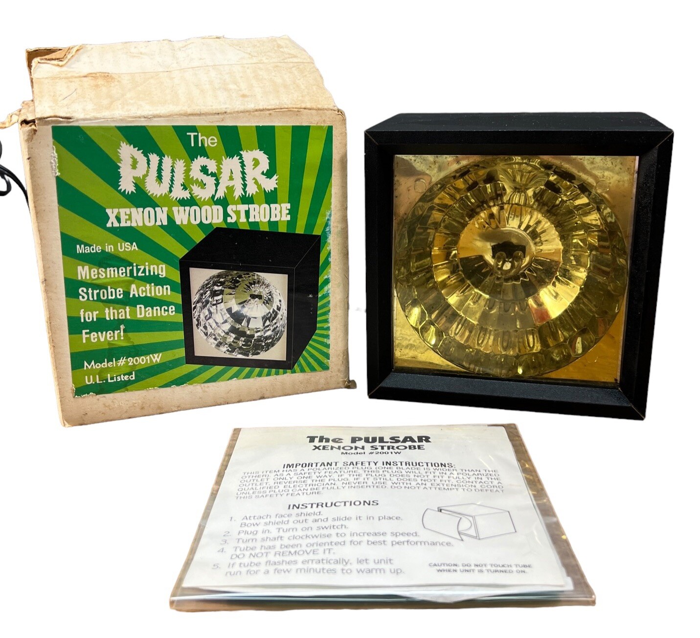 Vtg 1994 The Pulsar Xenon Wood Strobe (Model 2001W) Halloween Dance Fever(VIDEO) Vtg 1994 The Pulsar Xenon Wood Strobe (Model 2001W) Halloween Dance Fever(VIDEO)