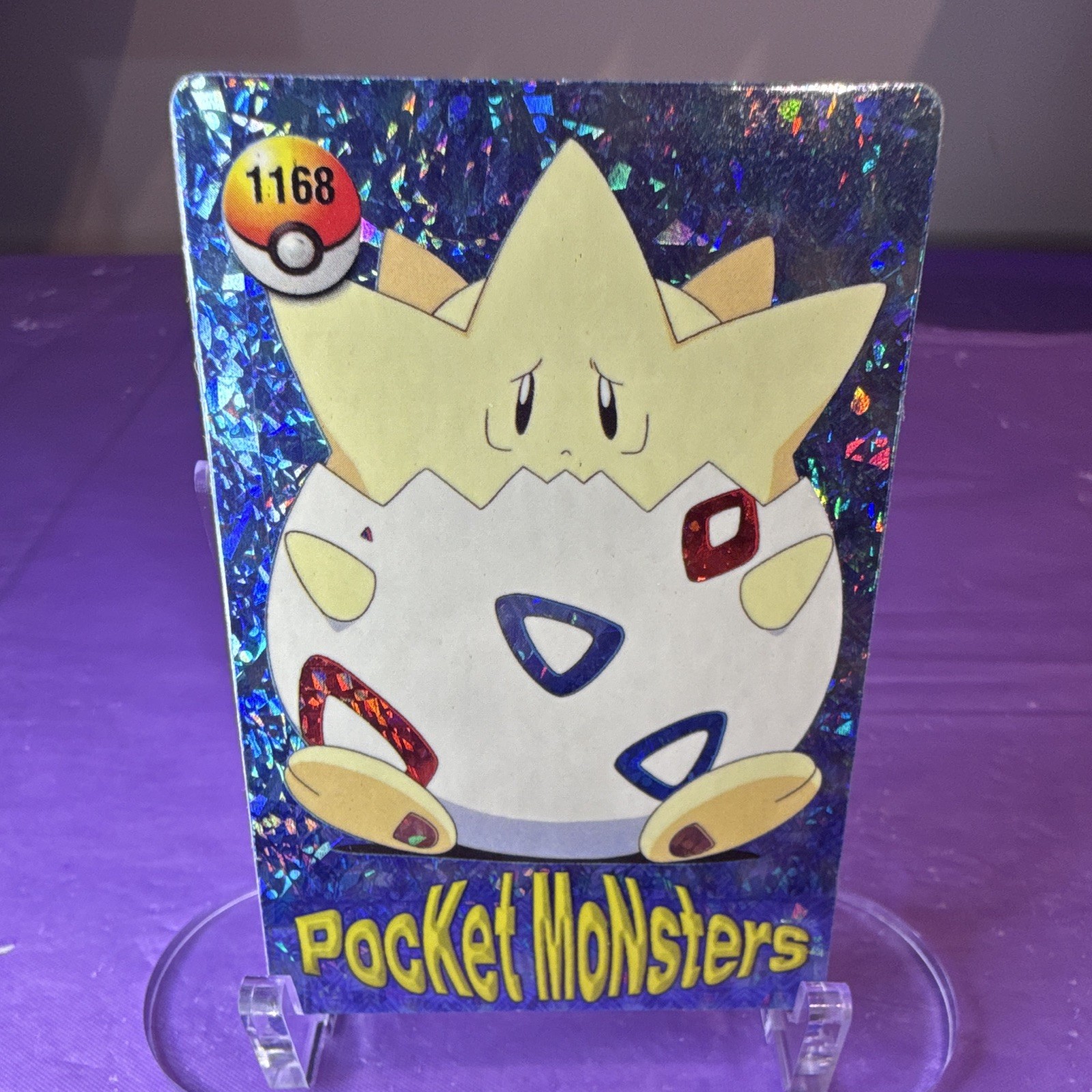 Pokemon Vintage Vending Prism Holo Sticker Togepi 1168 Chansey 1151 