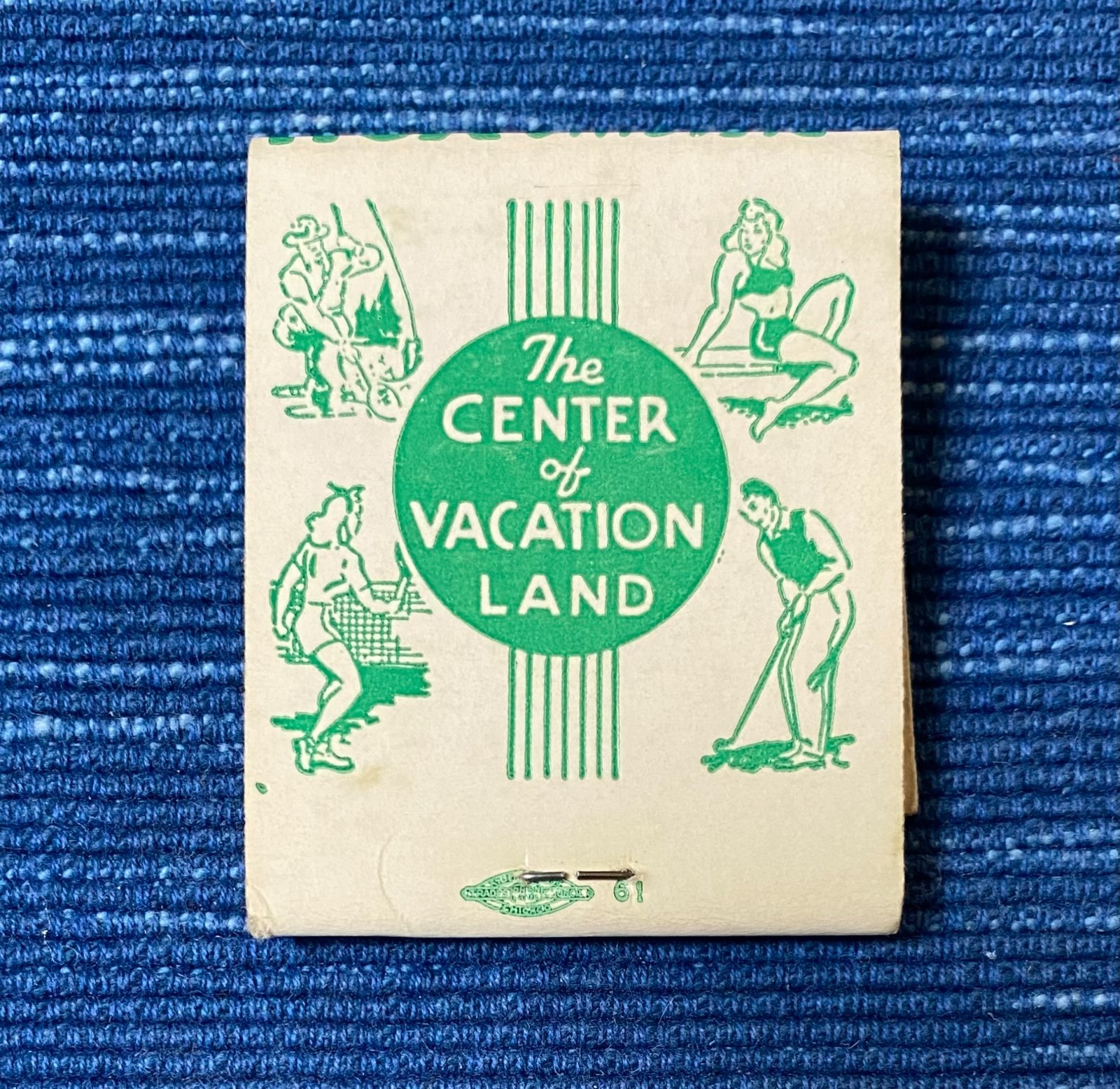 Vintage Schwab\'s Store Port Clinton Ohio Matchbook Pee Chee Folder Style 82B