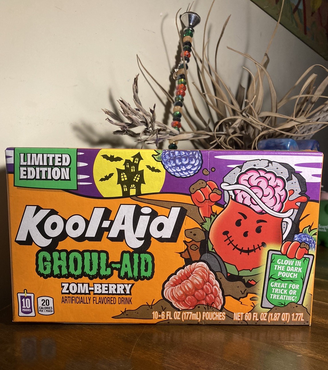 Kool-Aid Ghoul-Aid Zom-Berry Flavor 10 Pouches Limited Edition Sealed Halloween
