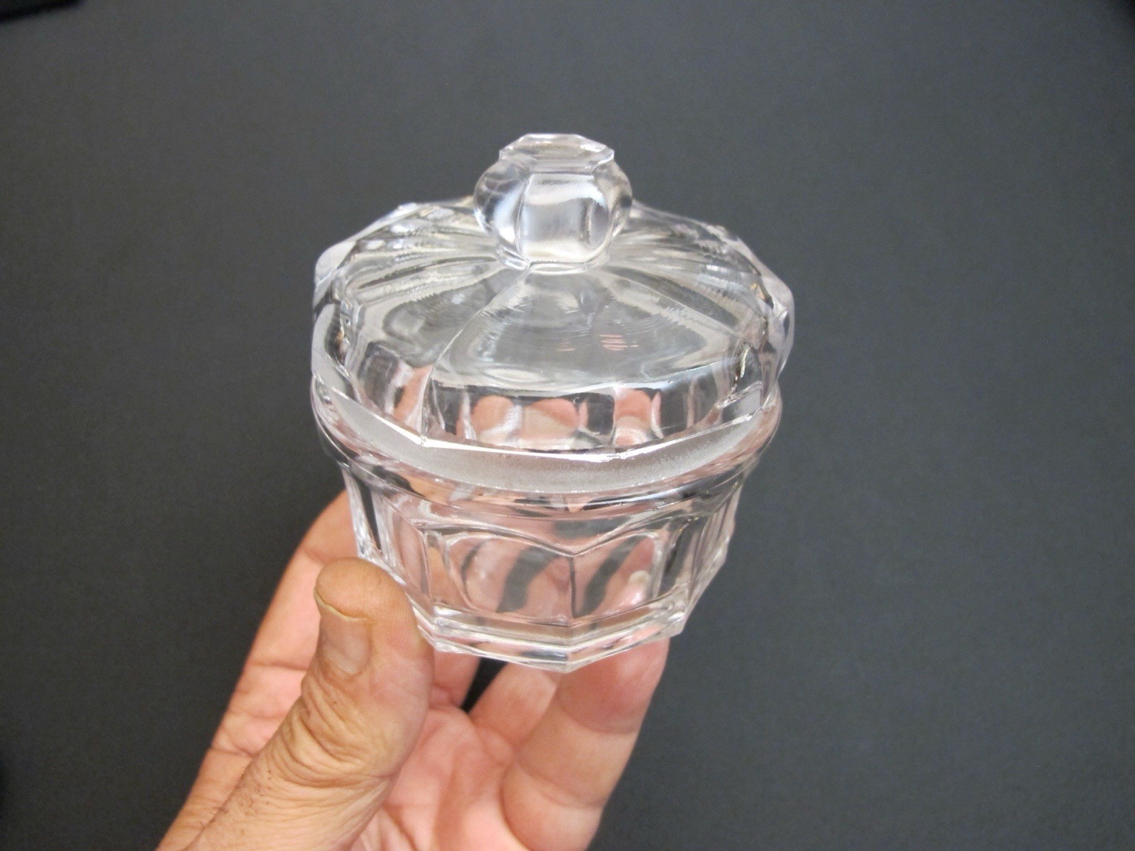 Vtg Jewelers/Watchmaker Movement Glass Cup+Lid Dust Free Cover Antique Rare Tool