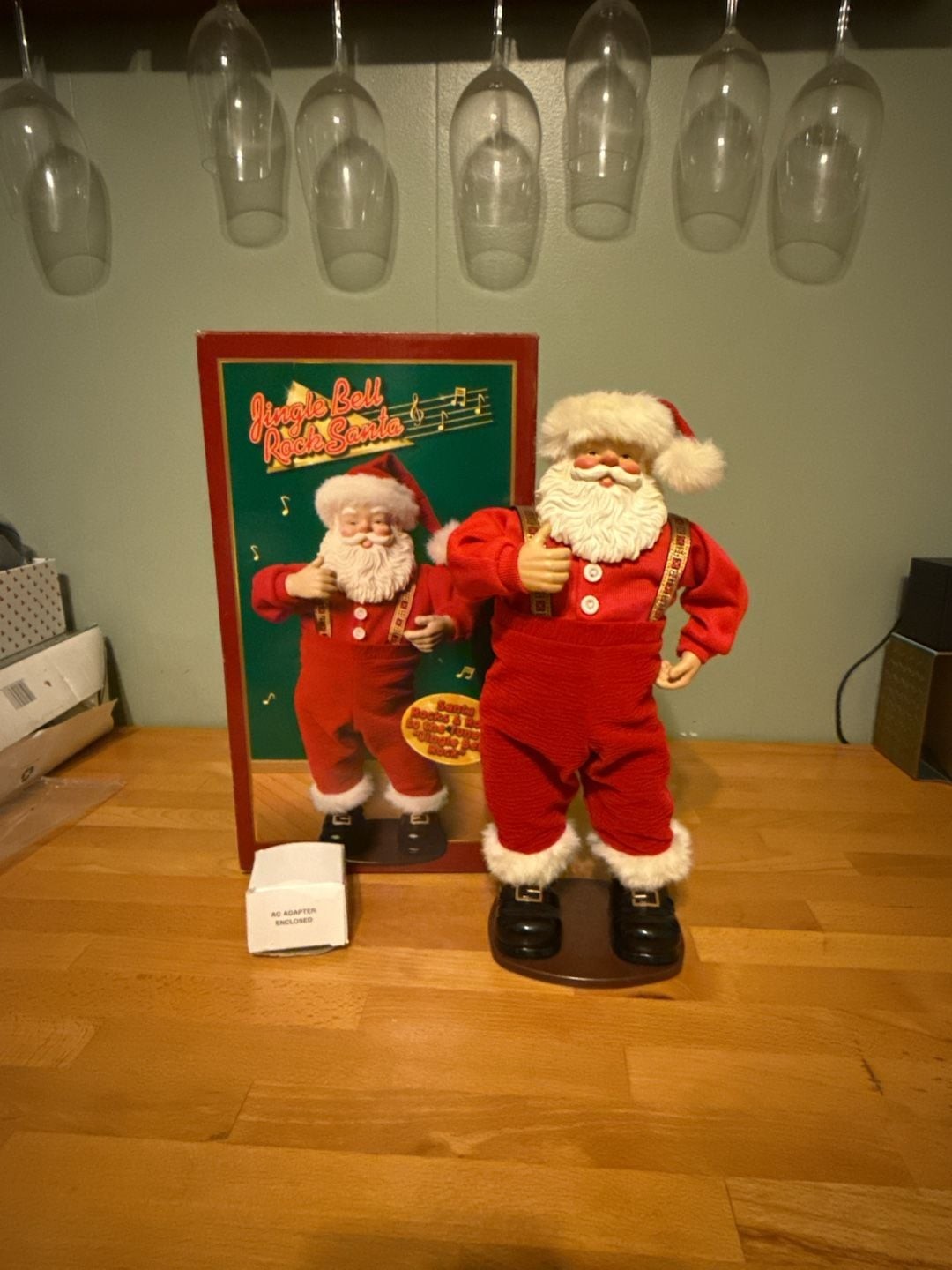 Rock Santa Collectibles Jingle Bell Rock Animated Santa Claus 1998 1st Edition