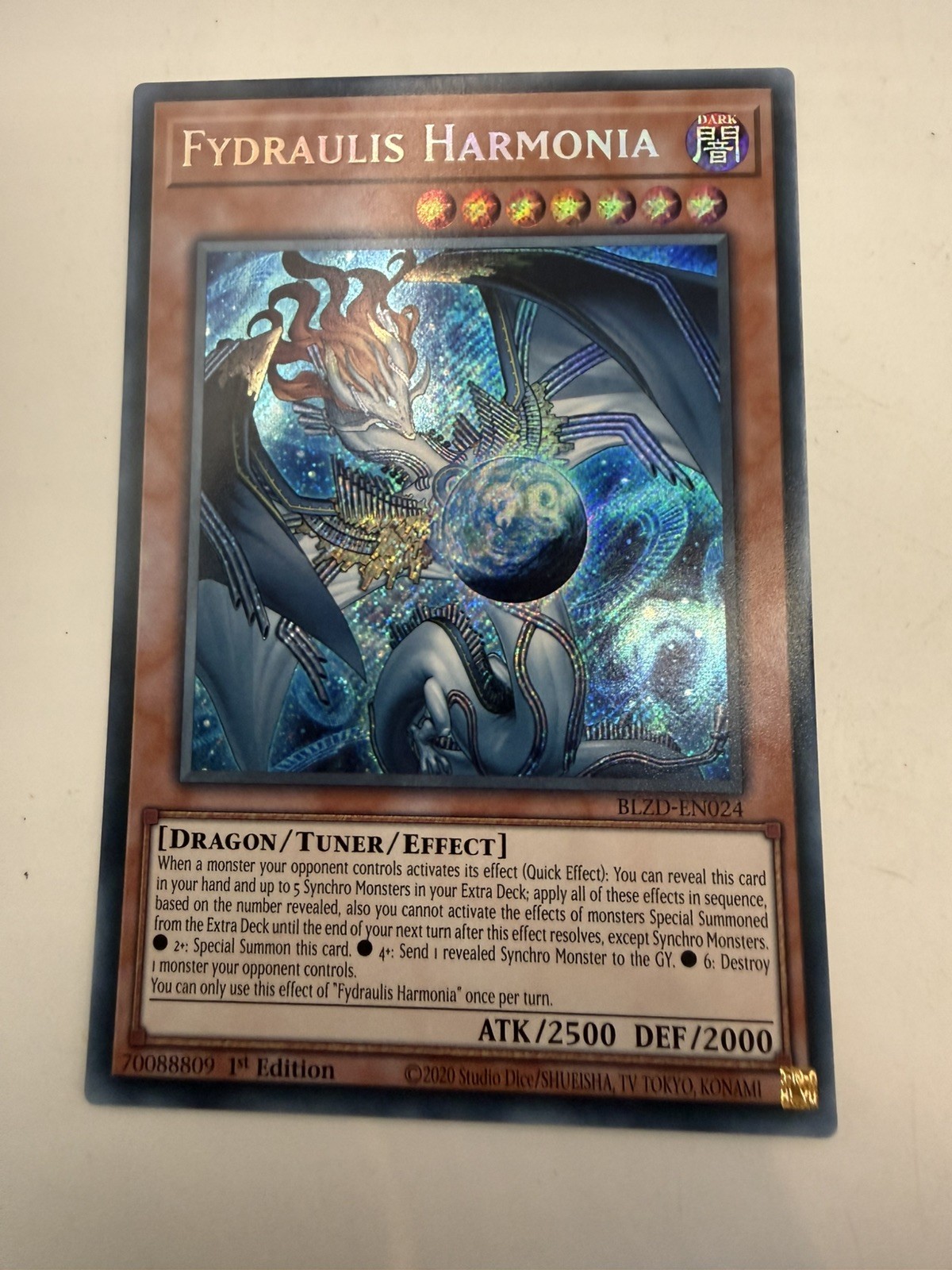 Yugioh Fydraulis Harmonia BLZD-EN024 Secret Rare 1st Ed Pack Fresh