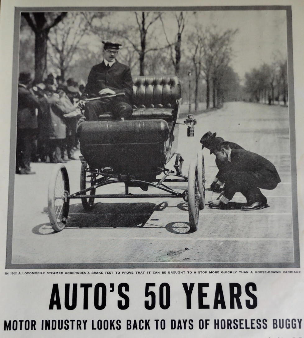 Vintage 7-Page 1946 Article The Automobiles 50 Year History In Pictures