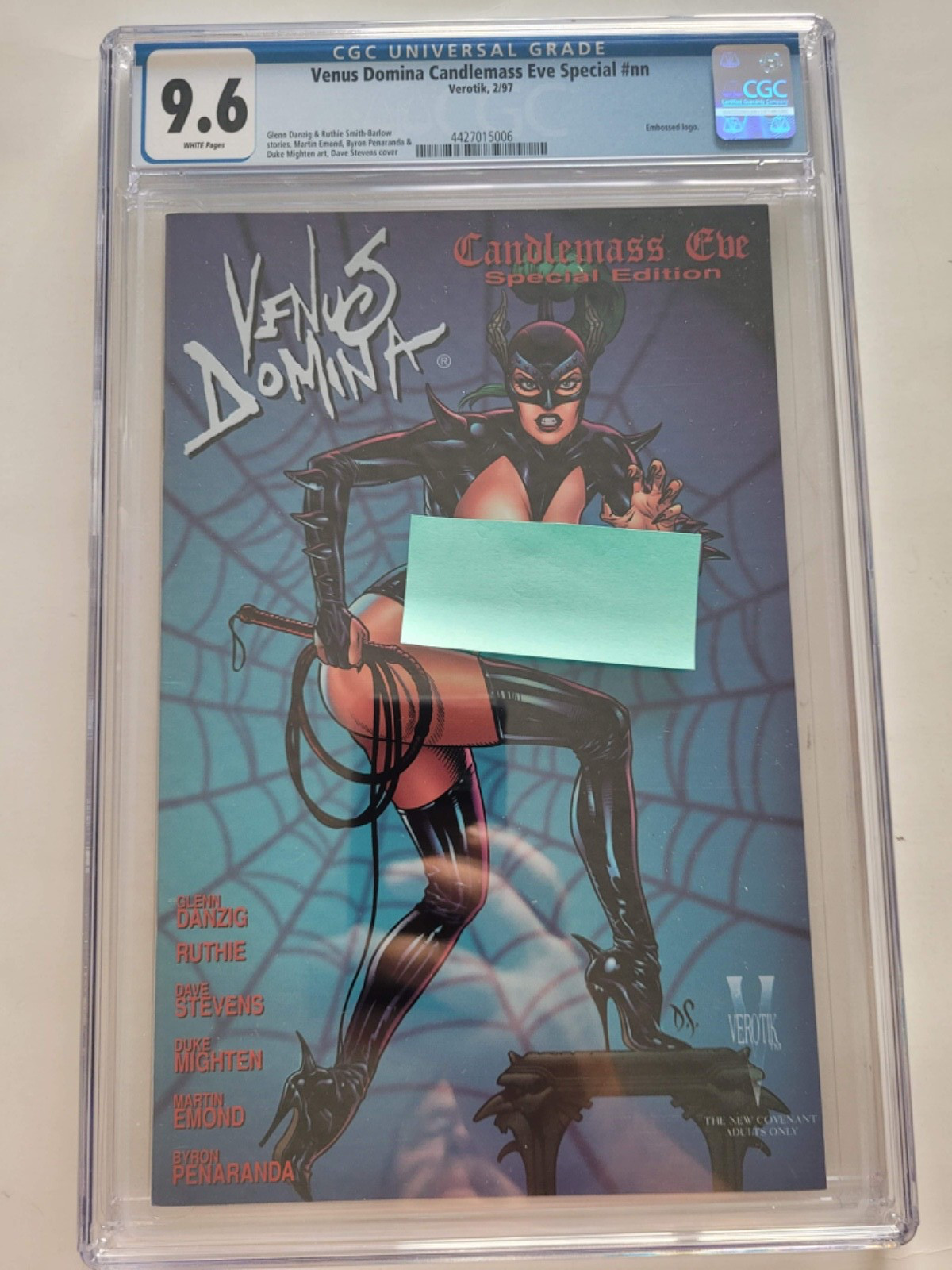VENUS DOMINA CANDLEMASS EVE SPECIAL #nn CGC 9.6 GRADED 1997 VEROTIK DAVE STEVENS