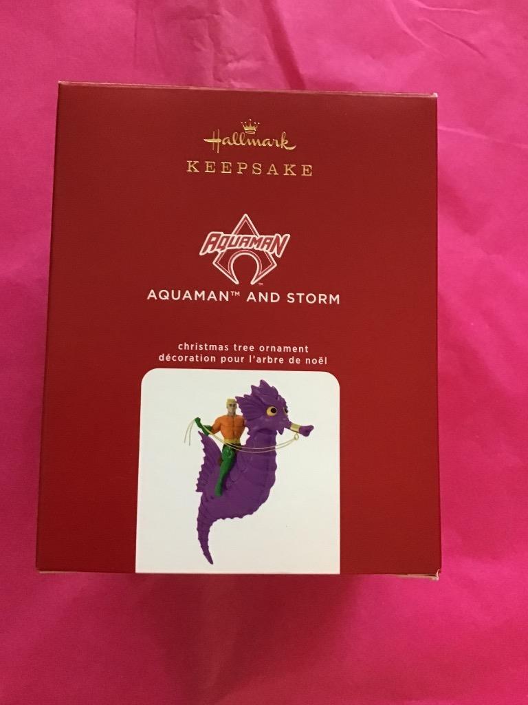 Hallmark Keepsake Ornament 2020 Aquaman and Storm DC Comics new seahorse