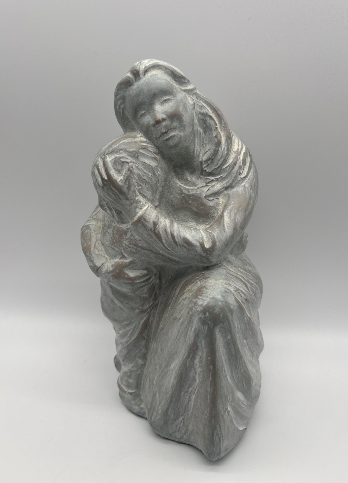 Retired 1998 Isabel Bloom “Comfort” Mother Child Sculpture Signed Statue