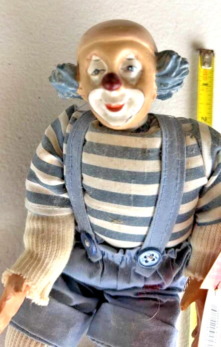Vintage Show-Stoppers Flip Flops Porcelain Clown Doll 11