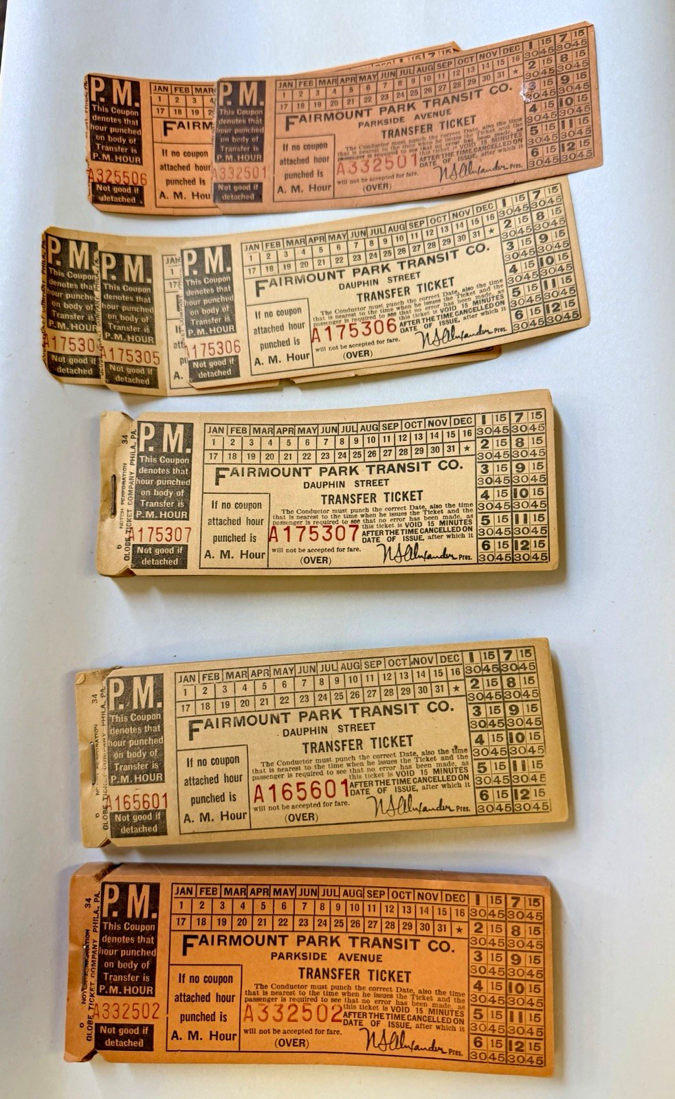 • Vintage Fairmount Park Transit Co Trolley Ticket Pad Bulk Lot Philadelphia NOS • Vintage Fairmount Park Transit Co Trolley Ticket Pad Bulk Lot Philadelphia NOS