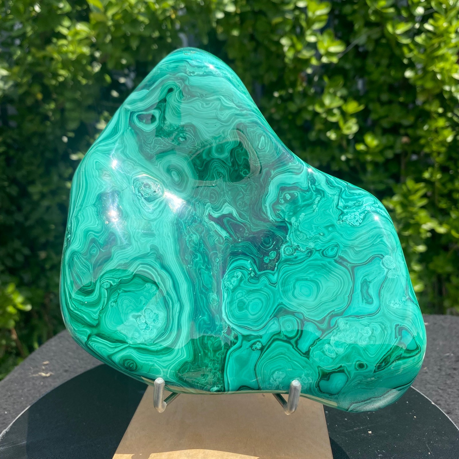 5.07LB Natural glossy Malachite transparent cluster rough mineral sample