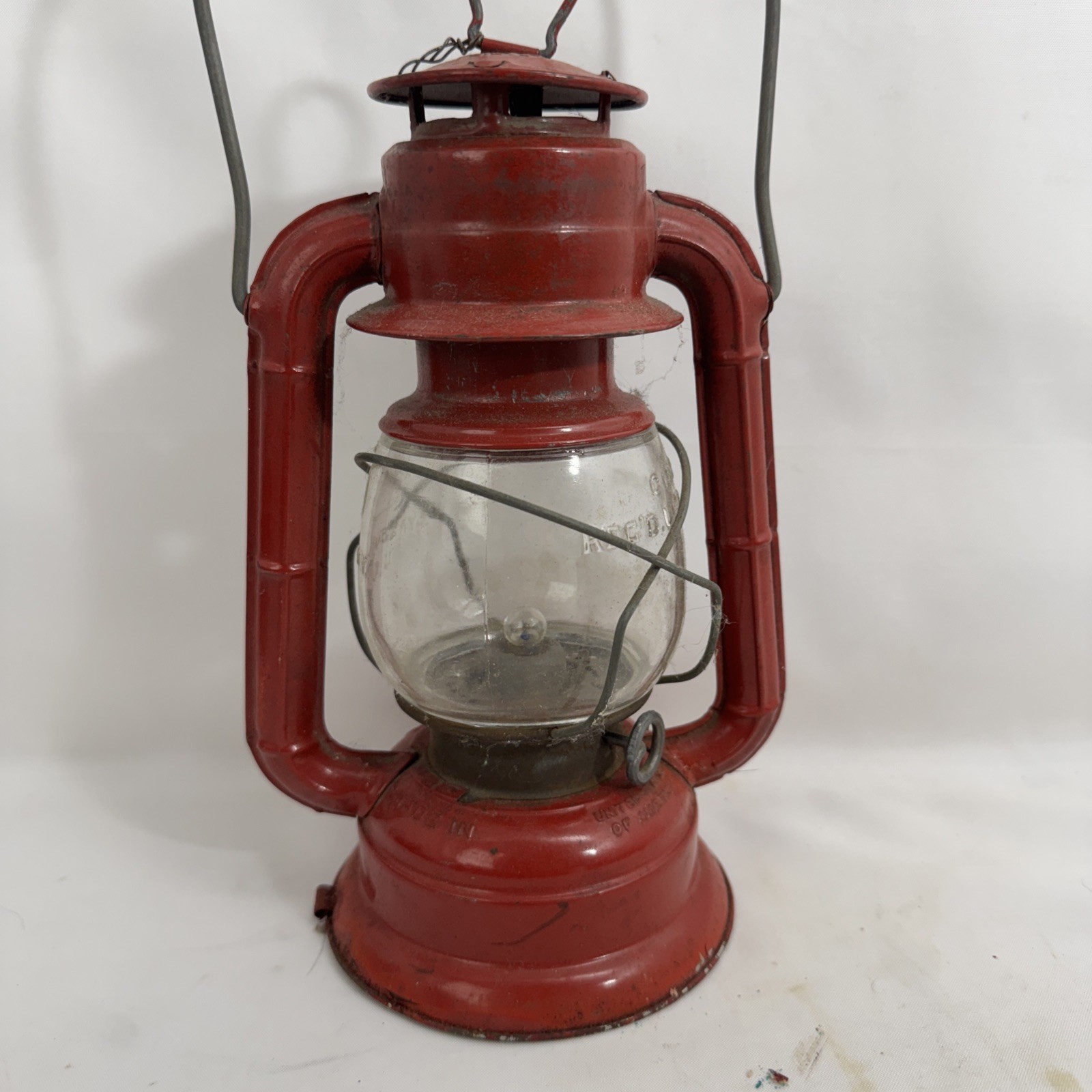 Vintage 1950s-60s Dietz Comet Battery Operated Toy Lantern Red Syracuse NY USA