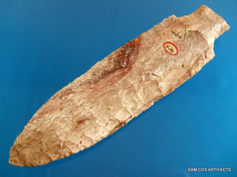 Super Fine Massive Authentic 8 Inch MO Benton Point Pictured Arrowheads SCA COA