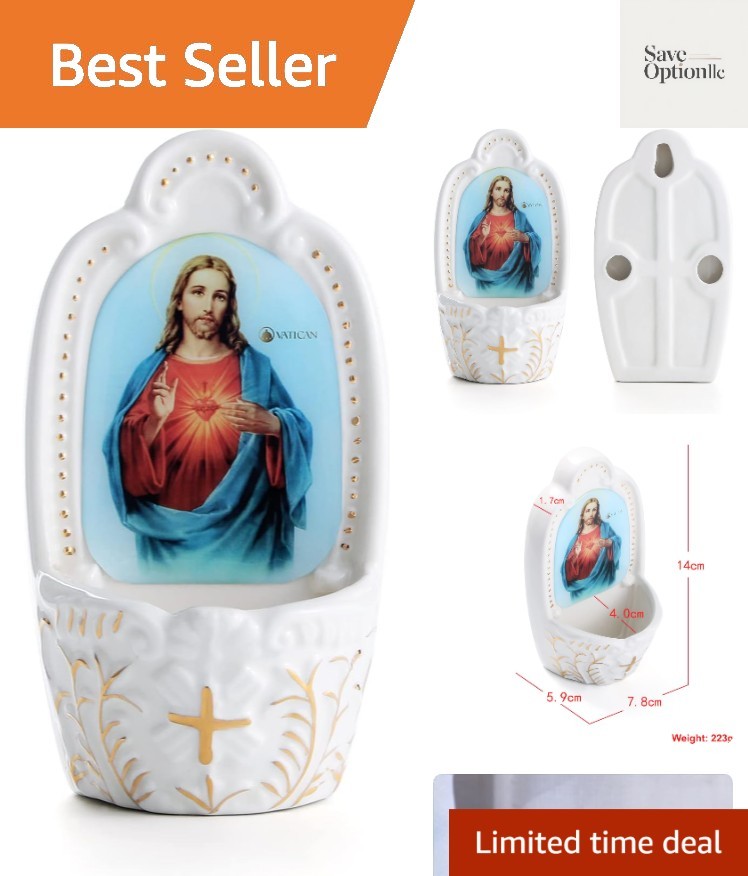 Beautiful Wall Hanging Holy Water Font - Perfect Gift for Special Occasions