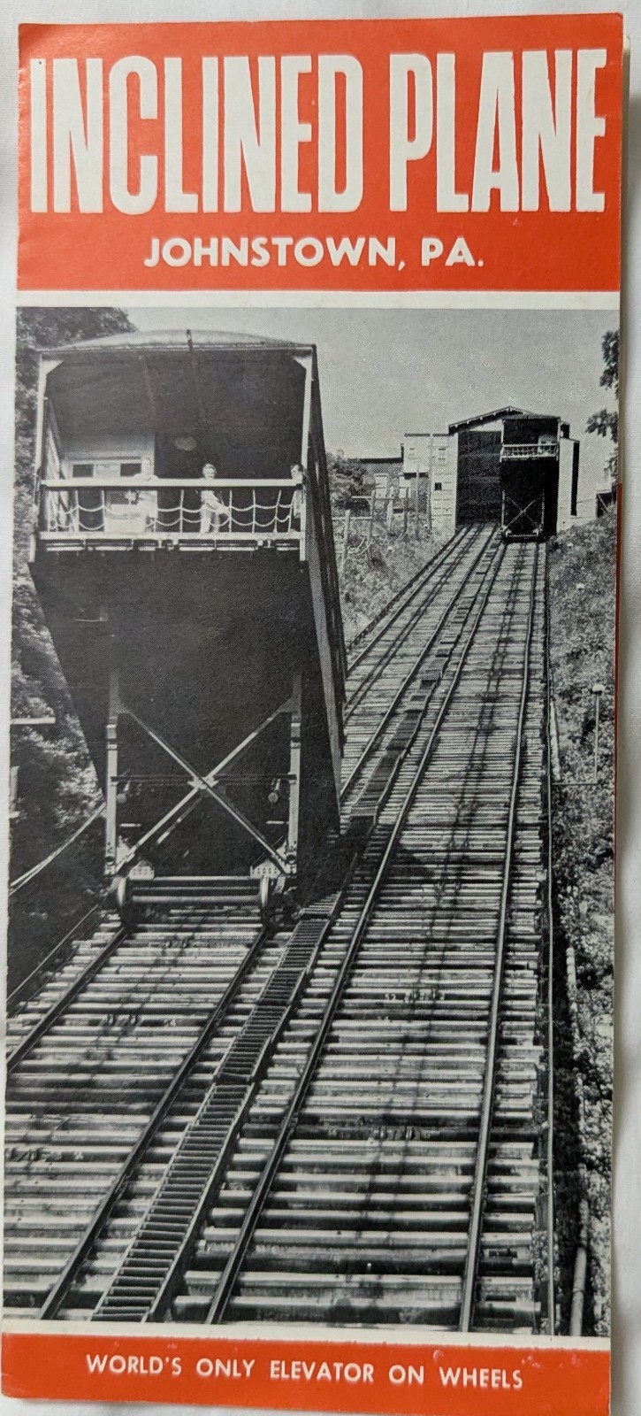 ***VINTAGE JOHNSTOWN, PA. INCLINED PLANE RAILWAY ADVERTISING PAMPHLET***