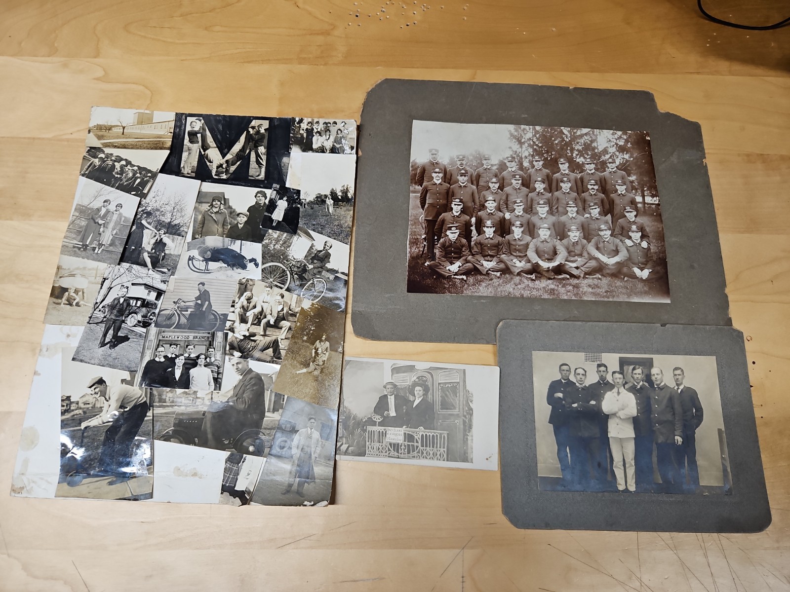 Antique c1900-1920 Occupational Transportation Photo Lot Trolley Autos Workers Antique c1900-1920 Occupational Transportation Photo Lot Trolley Autos Workers