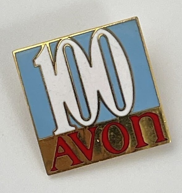 Avon Jewelry Ambassador Award Gold Tone Representative Vtg Button Pin Brooch