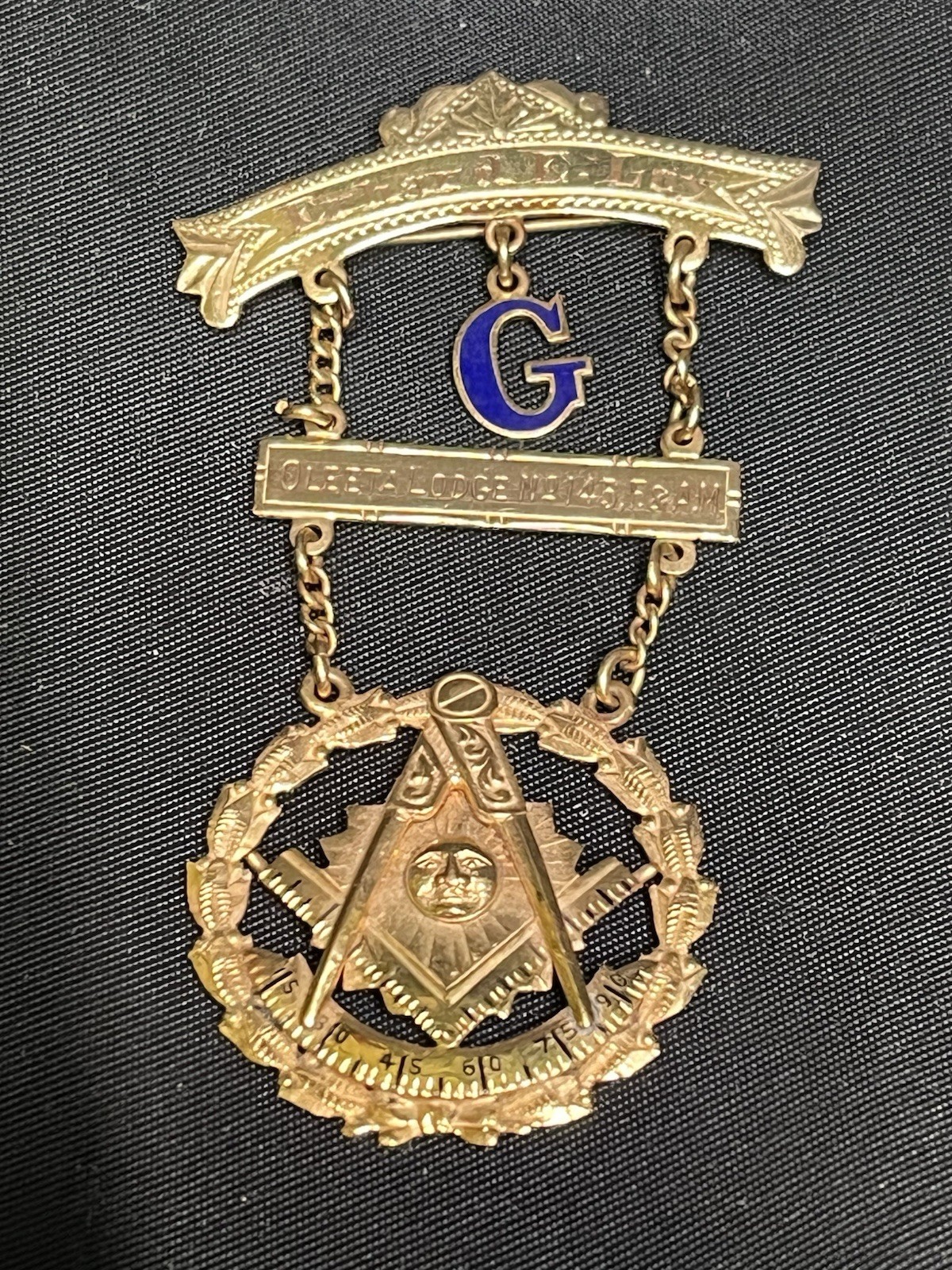 Vintage 10K Yellow Gold Masonic Past Masters Medal 1957 2.75” 8.33 GRAMS