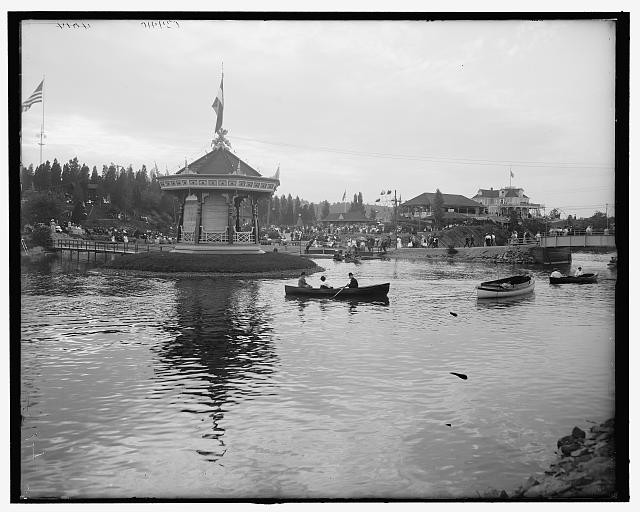 Photo:Kingston New York Kingston Point Park Pavilion 1906 Boats Lake