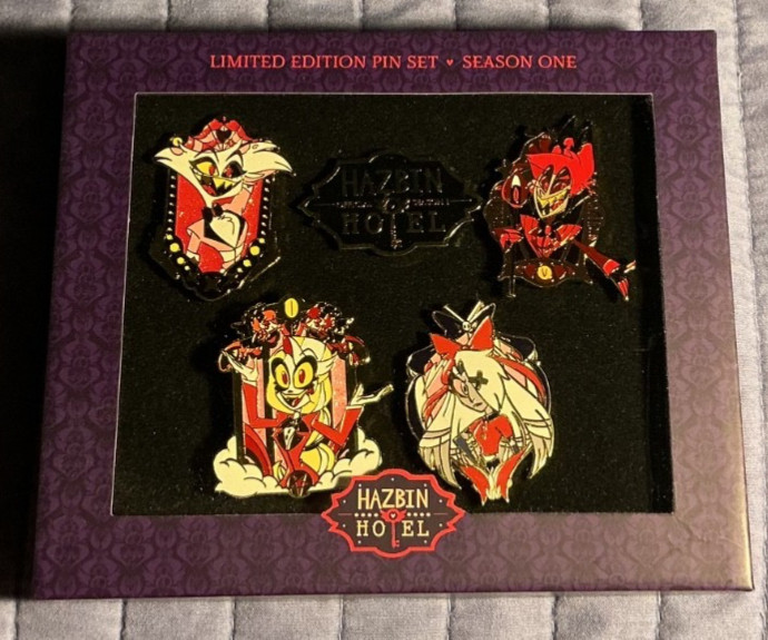 Viziepop Hazbin Hotel 5 Piece Pin Set w/ Limited Edition Season 1 Pin SOLD OUT