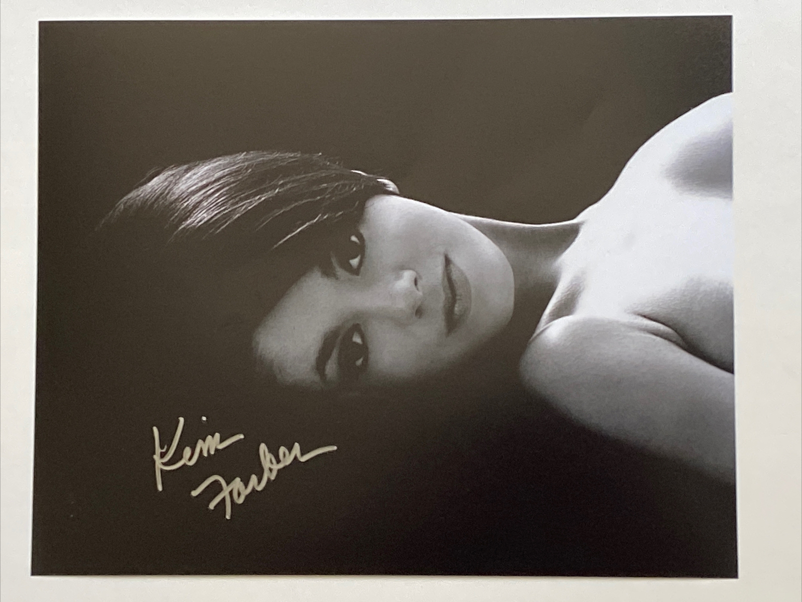 Playboy Playmate Kim Farber Autographed 8x10 Photo 