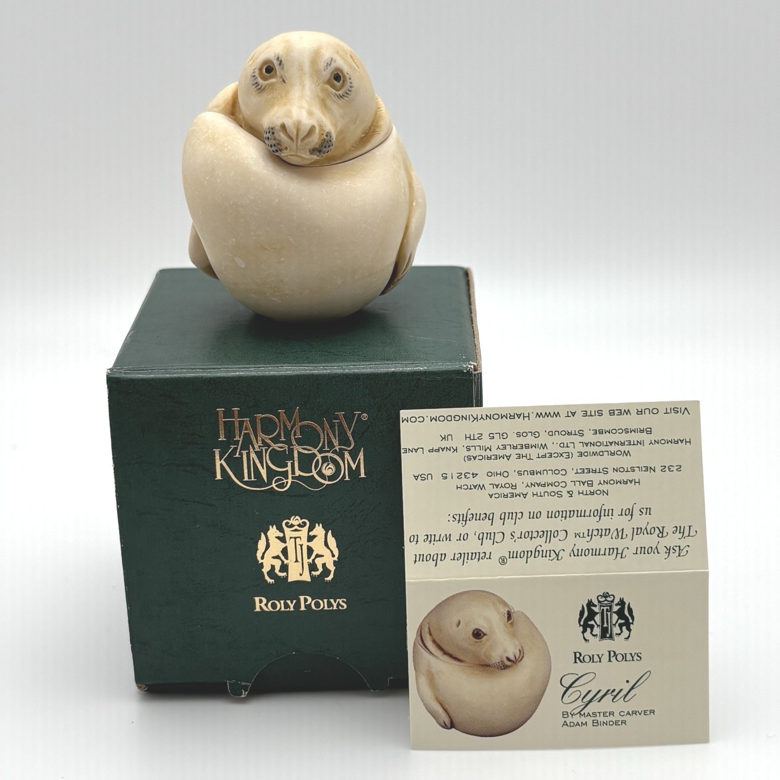 Harmony Kingdom Cyril Seal Roly Polys Figurine Adam Binder Boxed RPSE97