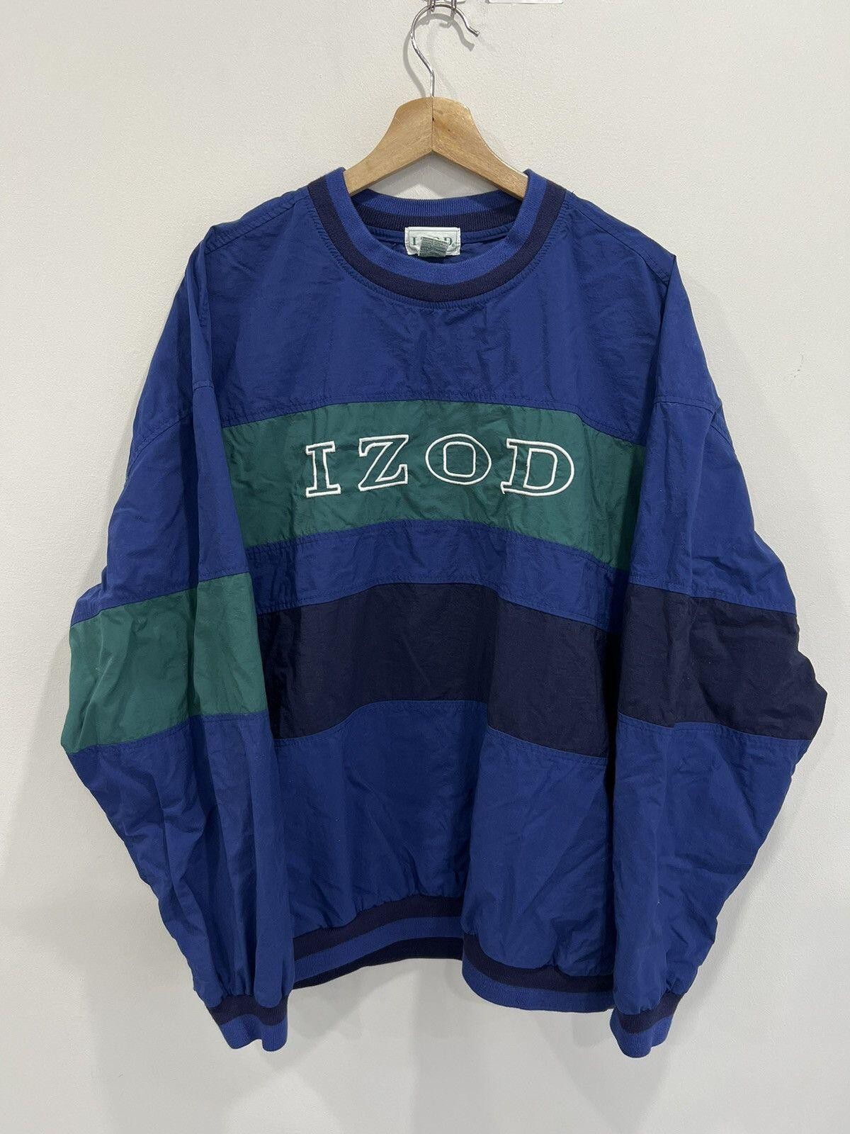 Vintage Izod Spellout Pullover windbrraker jacket lacoste
