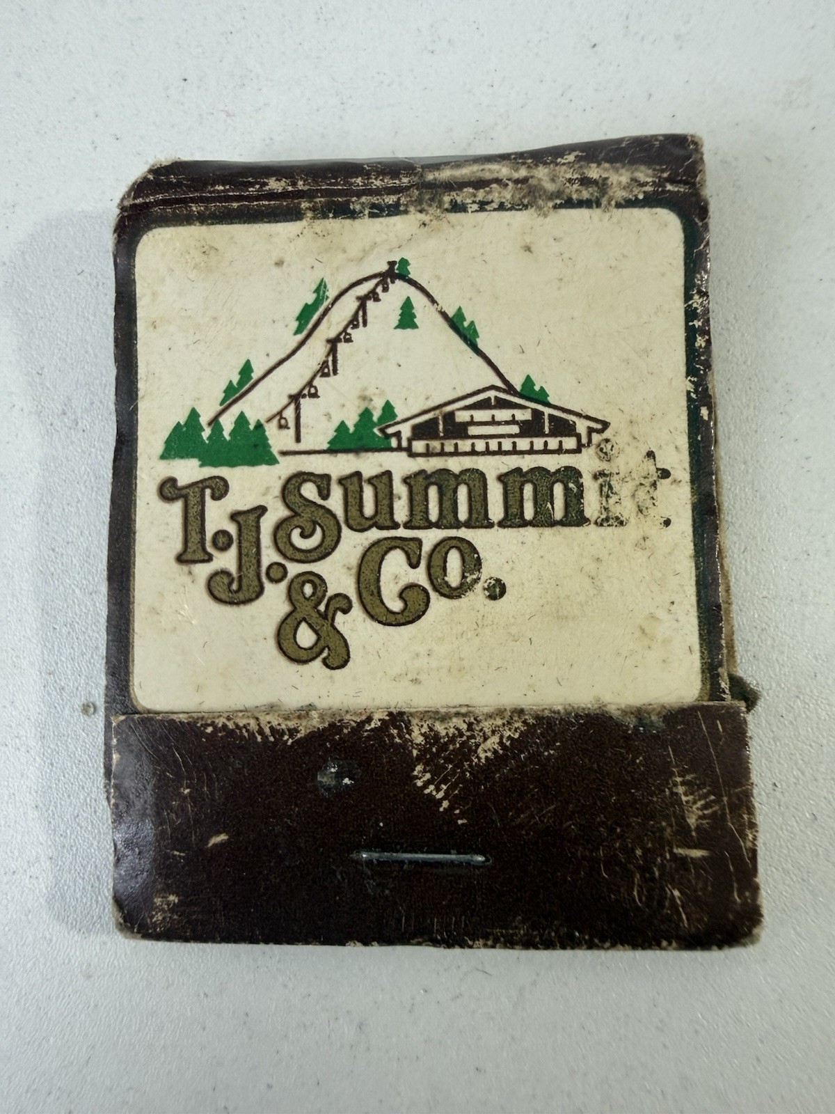 Vintage T.J. Summit Co Ski Snow Area Matchbook Big Bear Lake CA Advertising Full