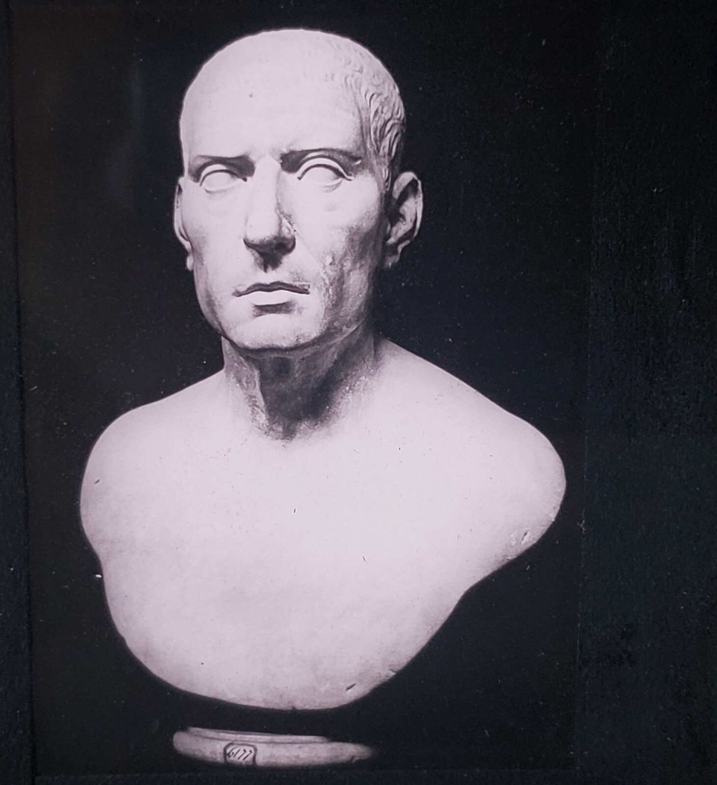 Cicero, Roman Sculpture, Naples National Museum, Magic Lantern Glass Slide Cicero, Roman Sculpture, Naples National Museum, Magic Lantern Glass Slide