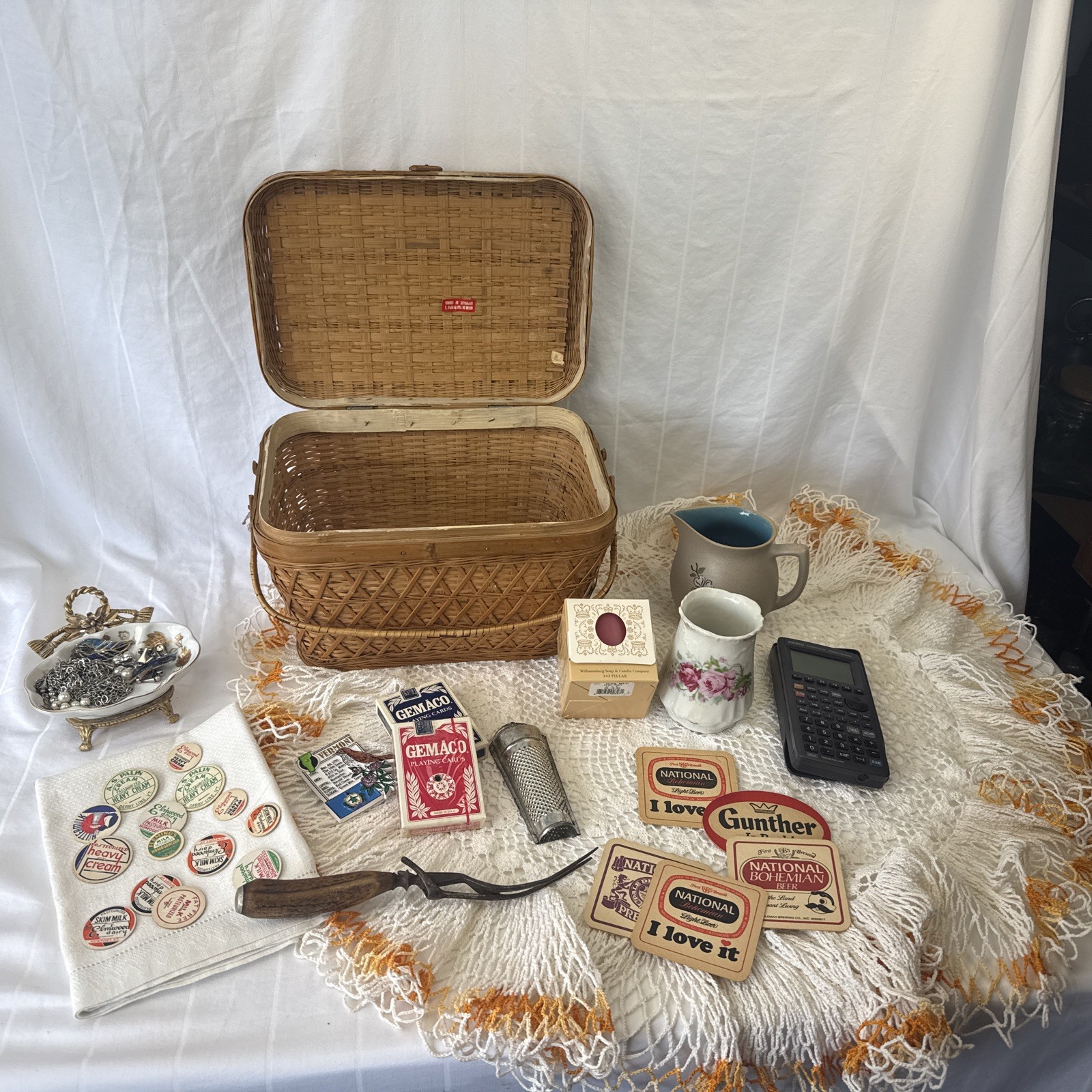 Huge Vintage Junk Drawer Lot Collectibles Box Resellers Bulk Wholesale Treasures