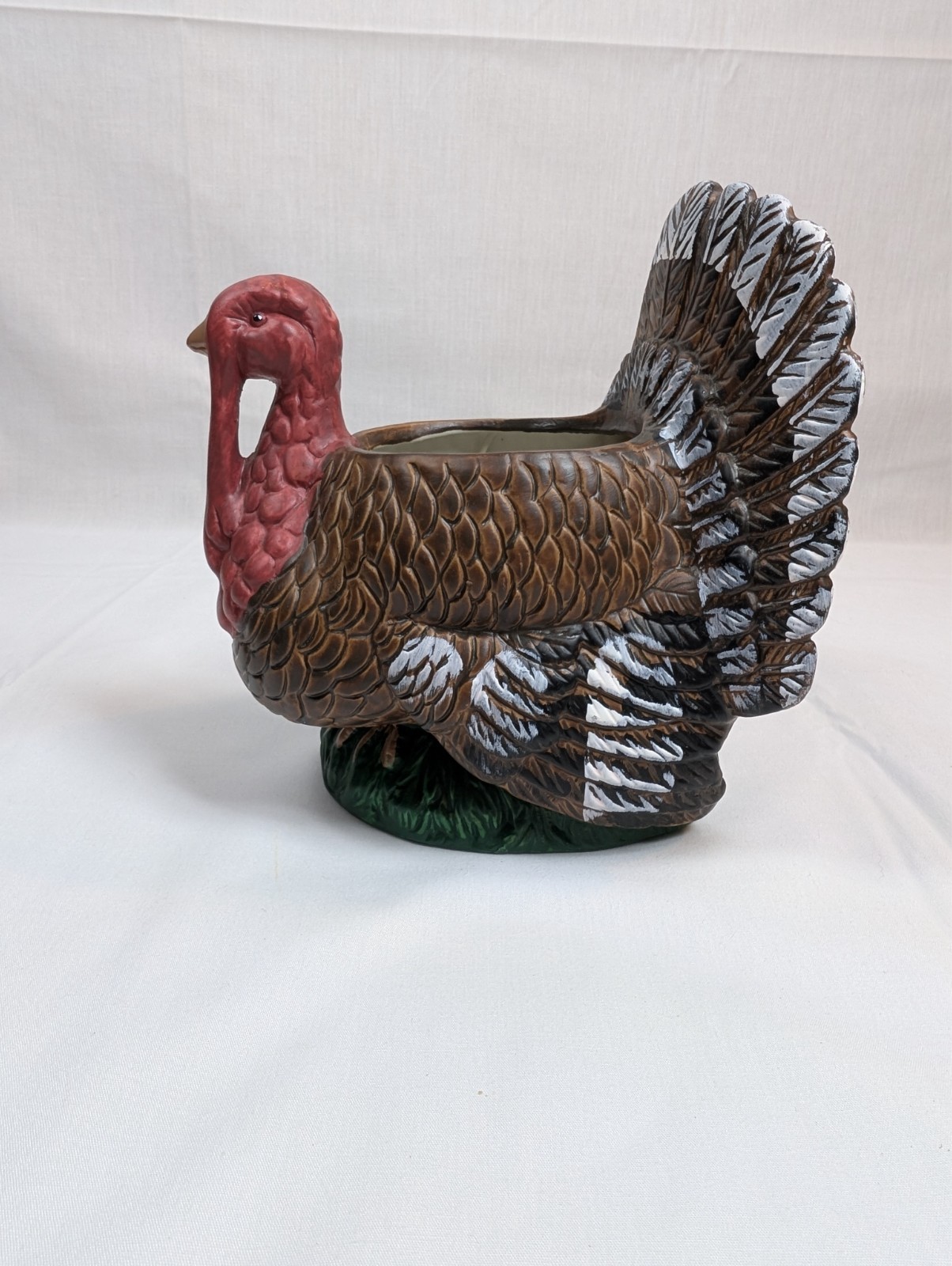 Vintage Turkey Planter 