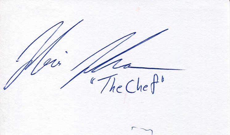 Julius Jackson The Chef Light-Heavyweight Boxing Champ Olympics Signed Autograph