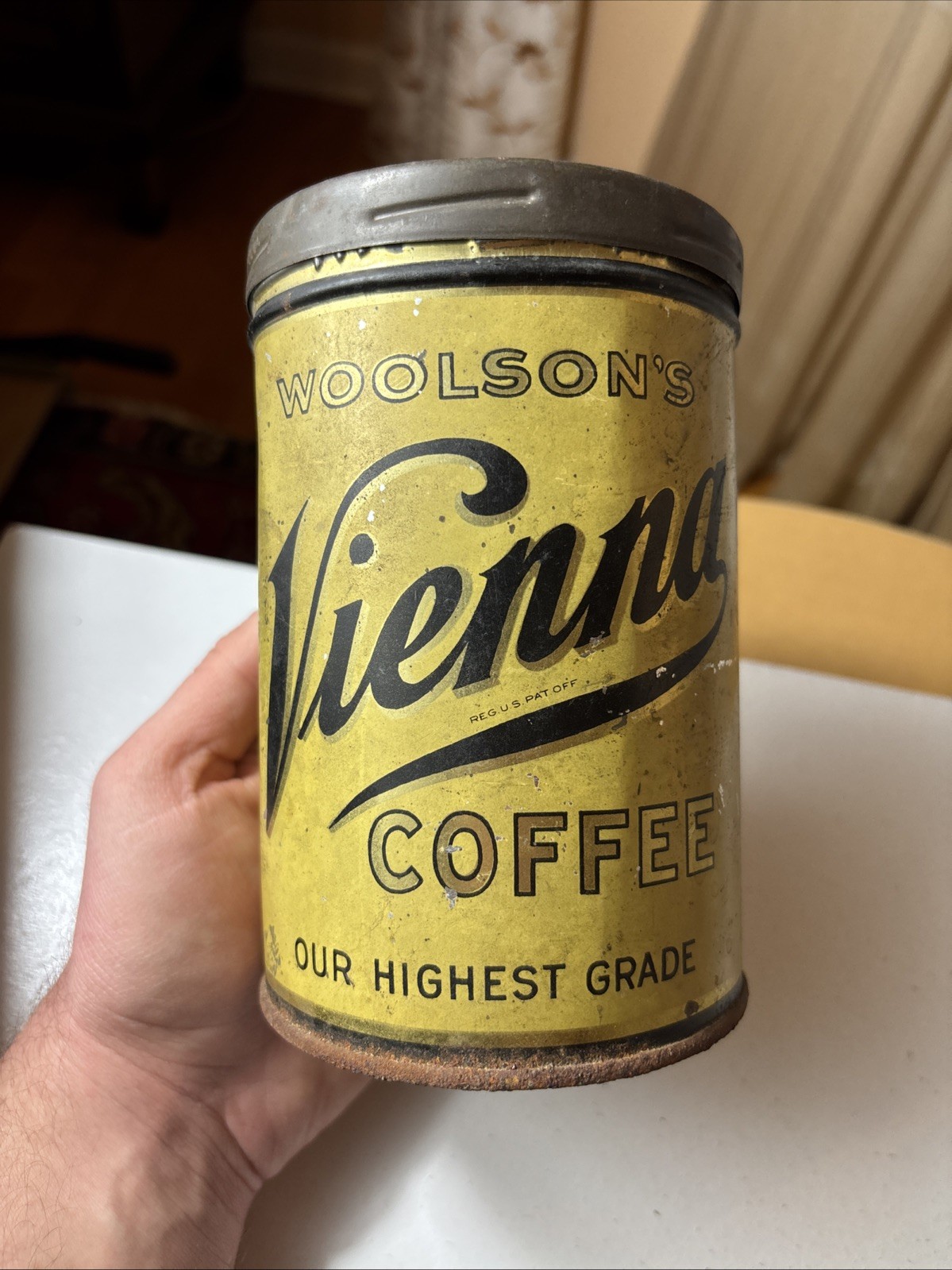 Antique VIENNA COFFEE WOOLSON'S SPICE CO  Toledo Ohio Country Store Vintage