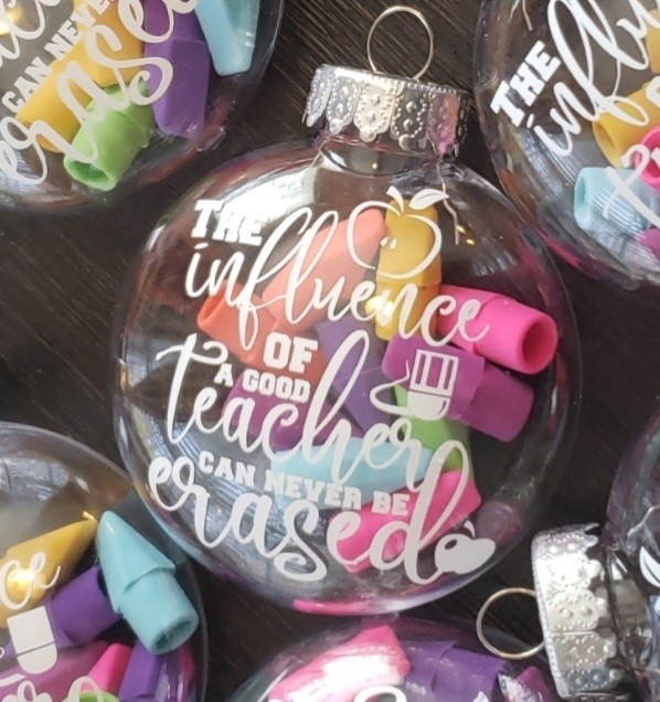 Teacher Quote Ornament Teacher Appreciation Gift CHRISTMAS GIFT Teacher Gifts