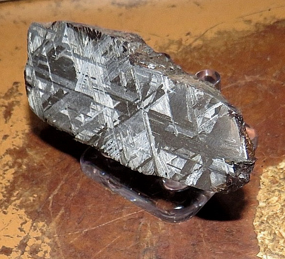 113 gm. muonionalusta meteorite quad cut etched  sweden std  slab .25#