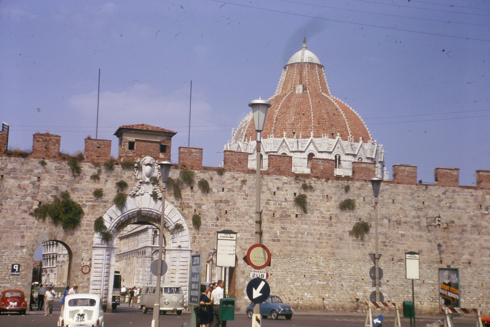 c1960\'s Kodachrome 35mm Slide, Pisa Baptistery Wall, Italy St John\'s European