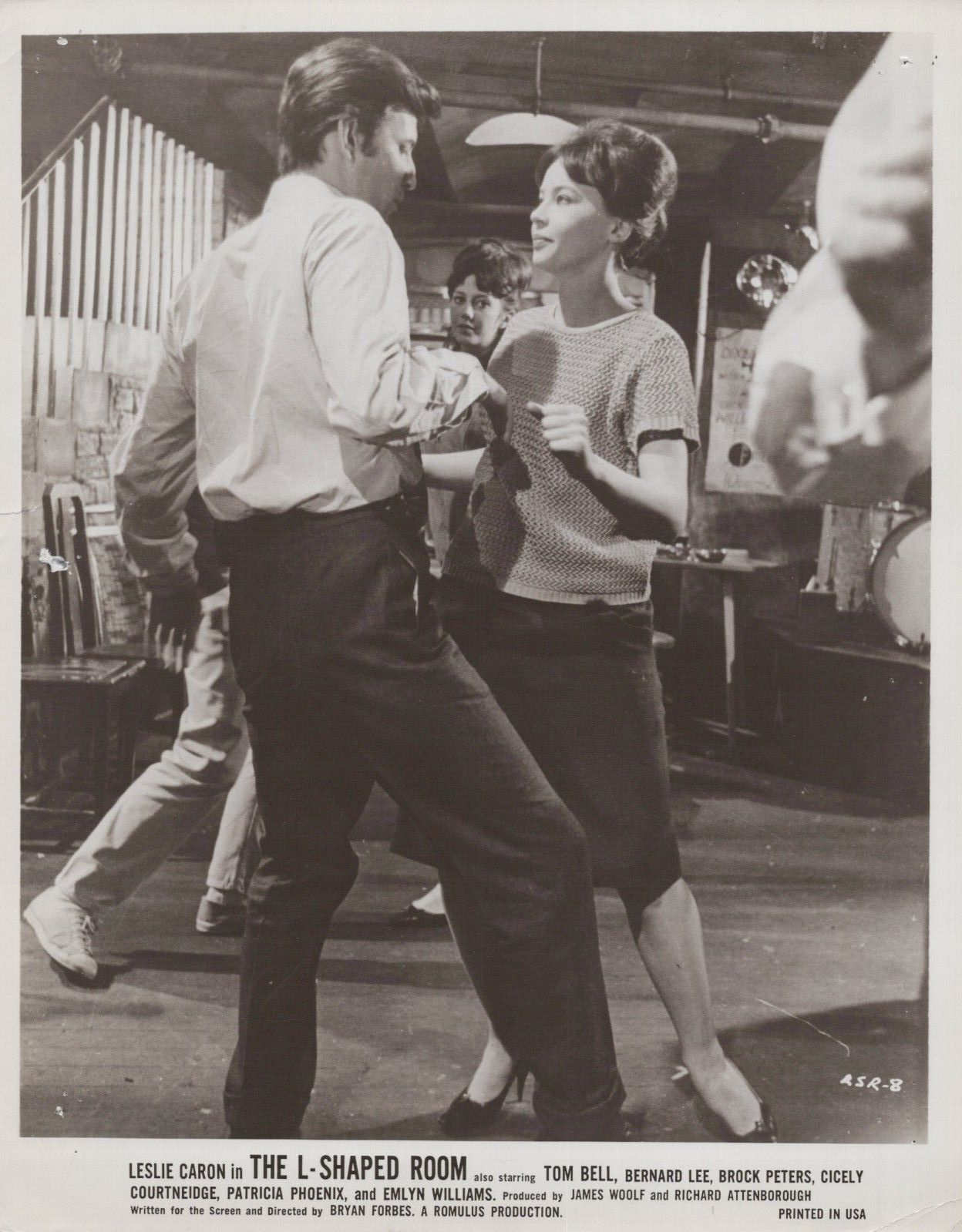 Hollywood Leslie Caron + Tom Bell in The L-Shaped Room (1962) Vintage Photo 856